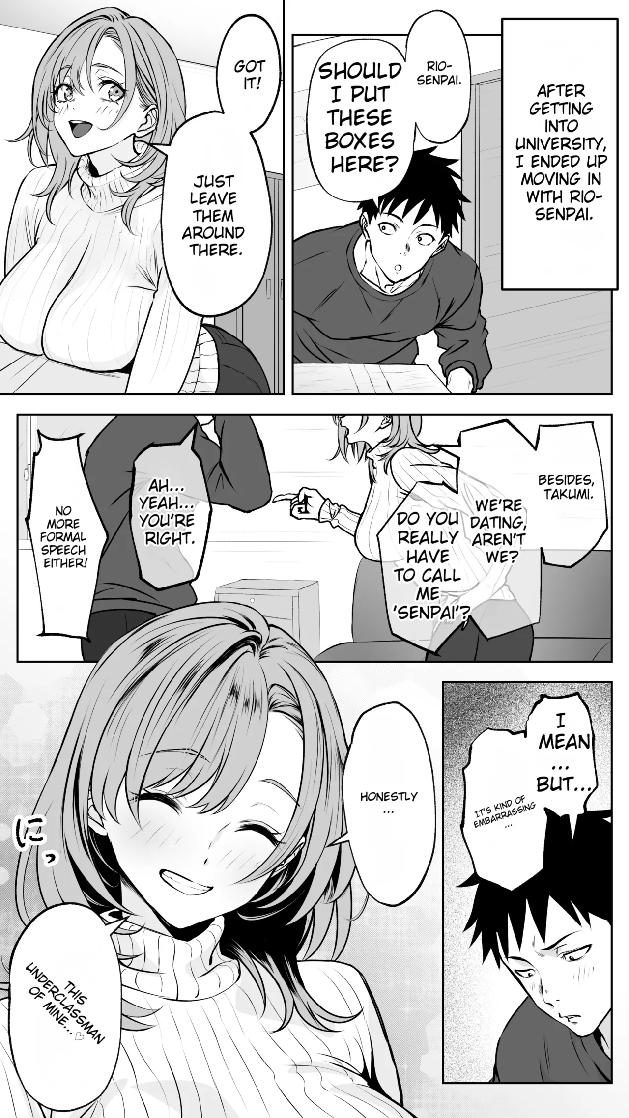 [Butter Drip]Kareshi ni Betabore Chuu no Gal Senpai ga, Ore to Tsukiau made - Be my girlfriend! Rio-senpai! | Being Clingy with Your Boyfriend... Kyaru, Senpai Why Not Date Me Next?[English] [MTL] Page 61