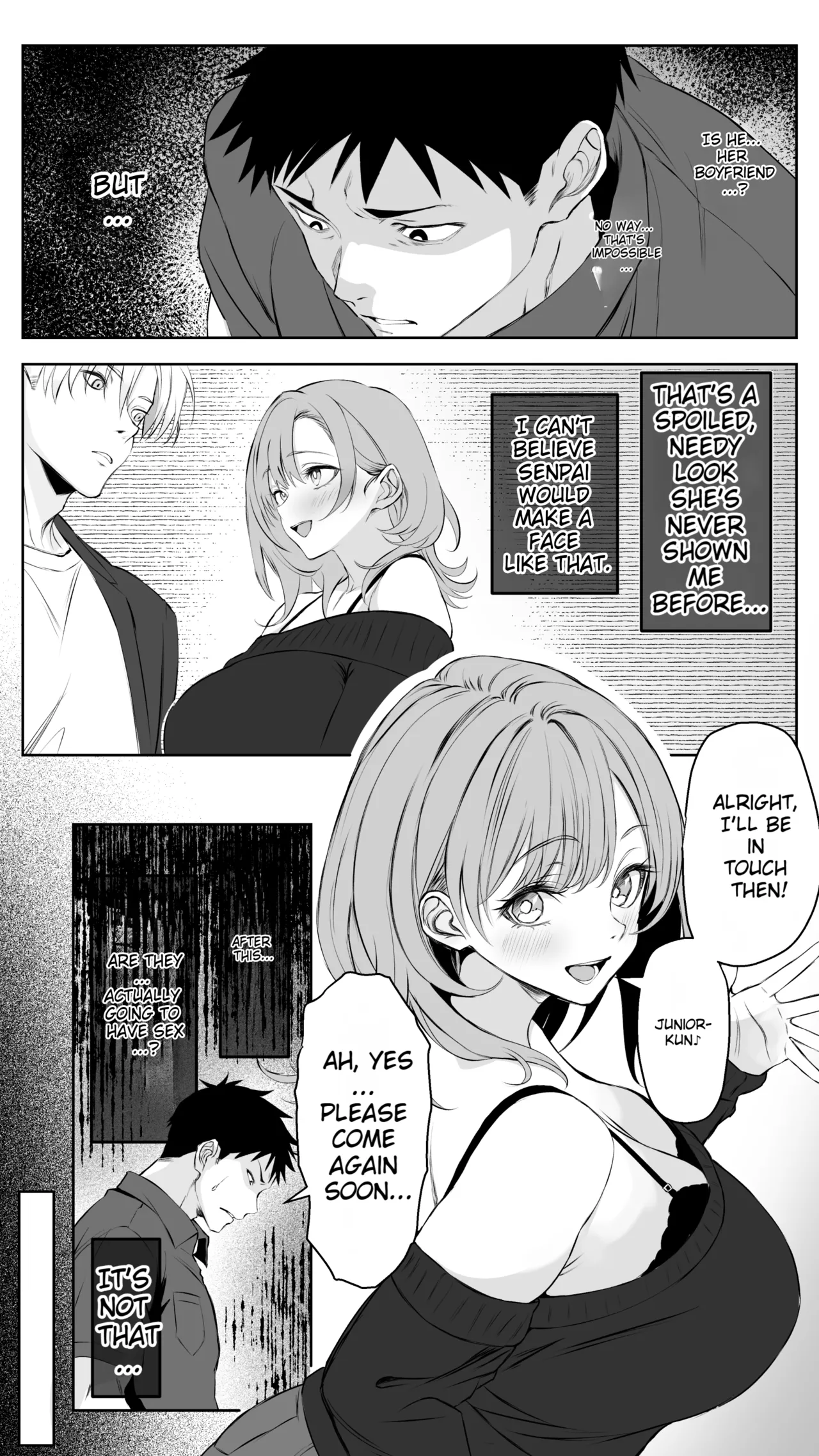 [Butter Drip]Kareshi ni Betabore Chuu no Gal Senpai ga, Ore to Tsukiau made - Be my girlfriend! Rio-senpai! | Being Clingy with Your Boyfriend... Kyaru, Senpai Why Not Date Me Next?[English] [MTL] Page 8