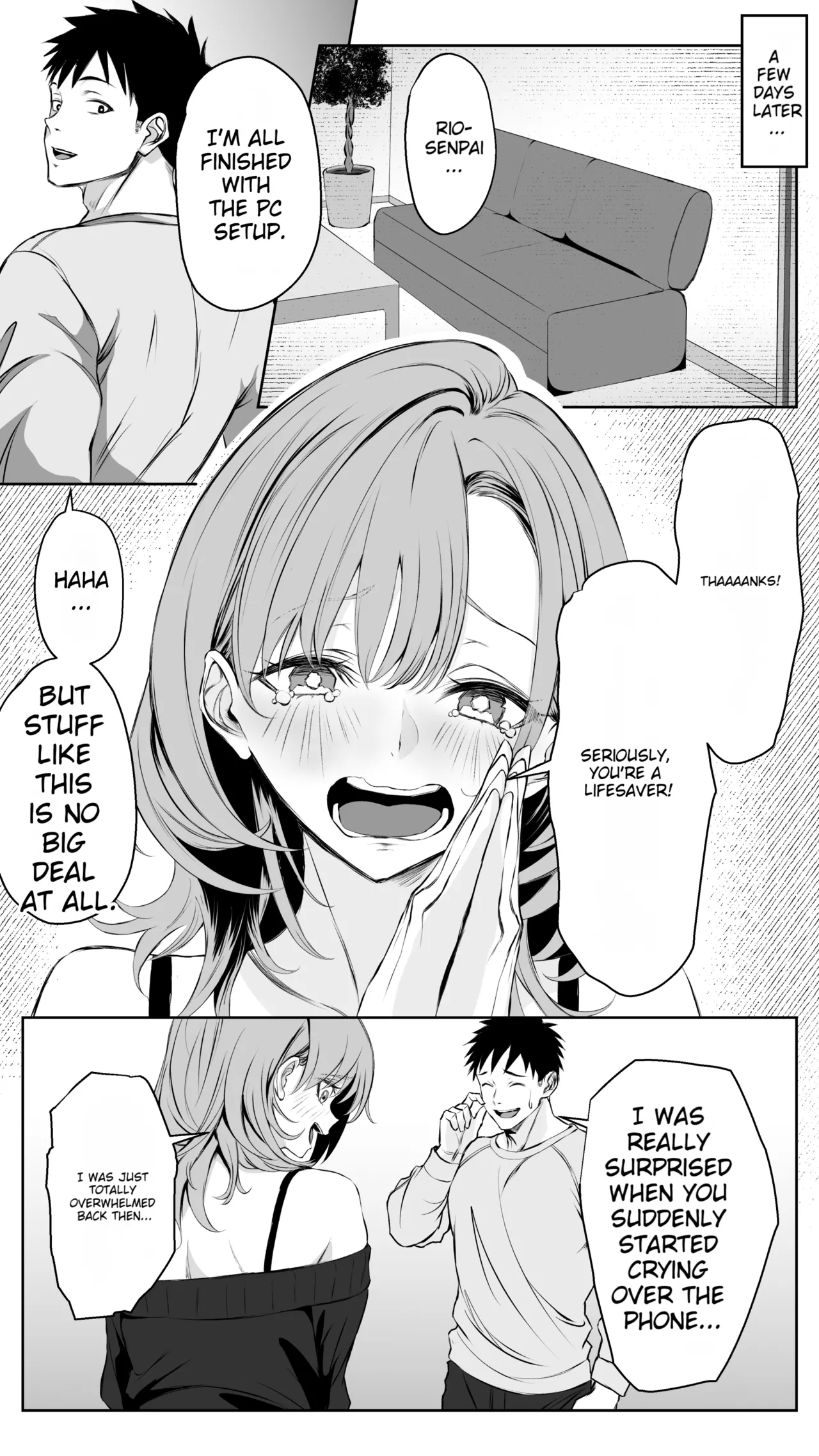 [Butter Drip]Kareshi ni Betabore Chuu no Gal Senpai ga, Ore to Tsukiau made - Be my girlfriend! Rio-senpai! | Being Clingy with Your Boyfriend... Kyaru, Senpai Why Not Date Me Next?[English] [MTL] Page 9