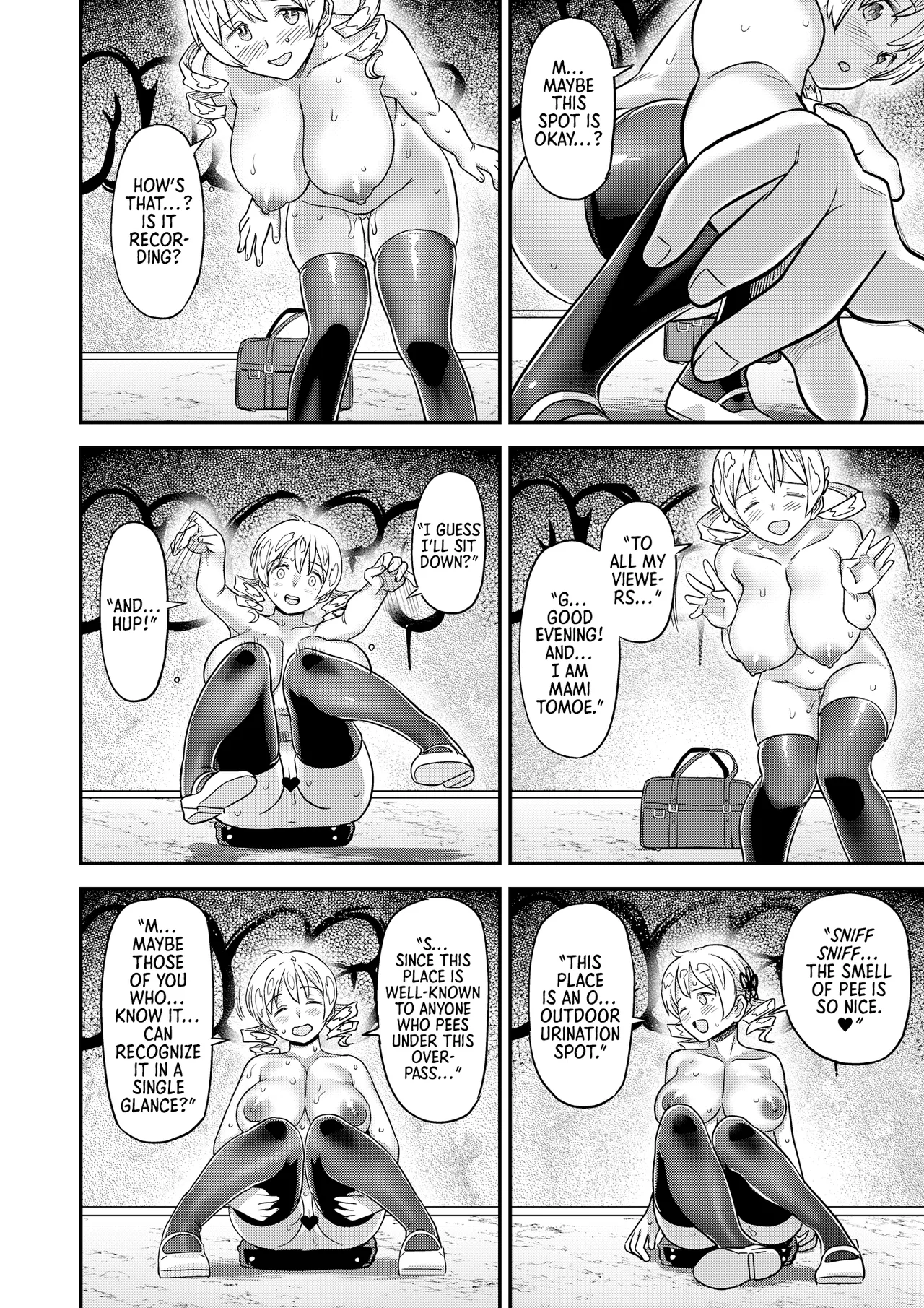 [Gadget Koubou (A-10)]Roshutsu Chikan Masukaki Benjo | Perverted Exhibitionist Male Masturbator Toilet Girl(Puella Magi Madoka Magica) [English] [Morally Bankrupt Wizard Translations] [Digital] Page 10