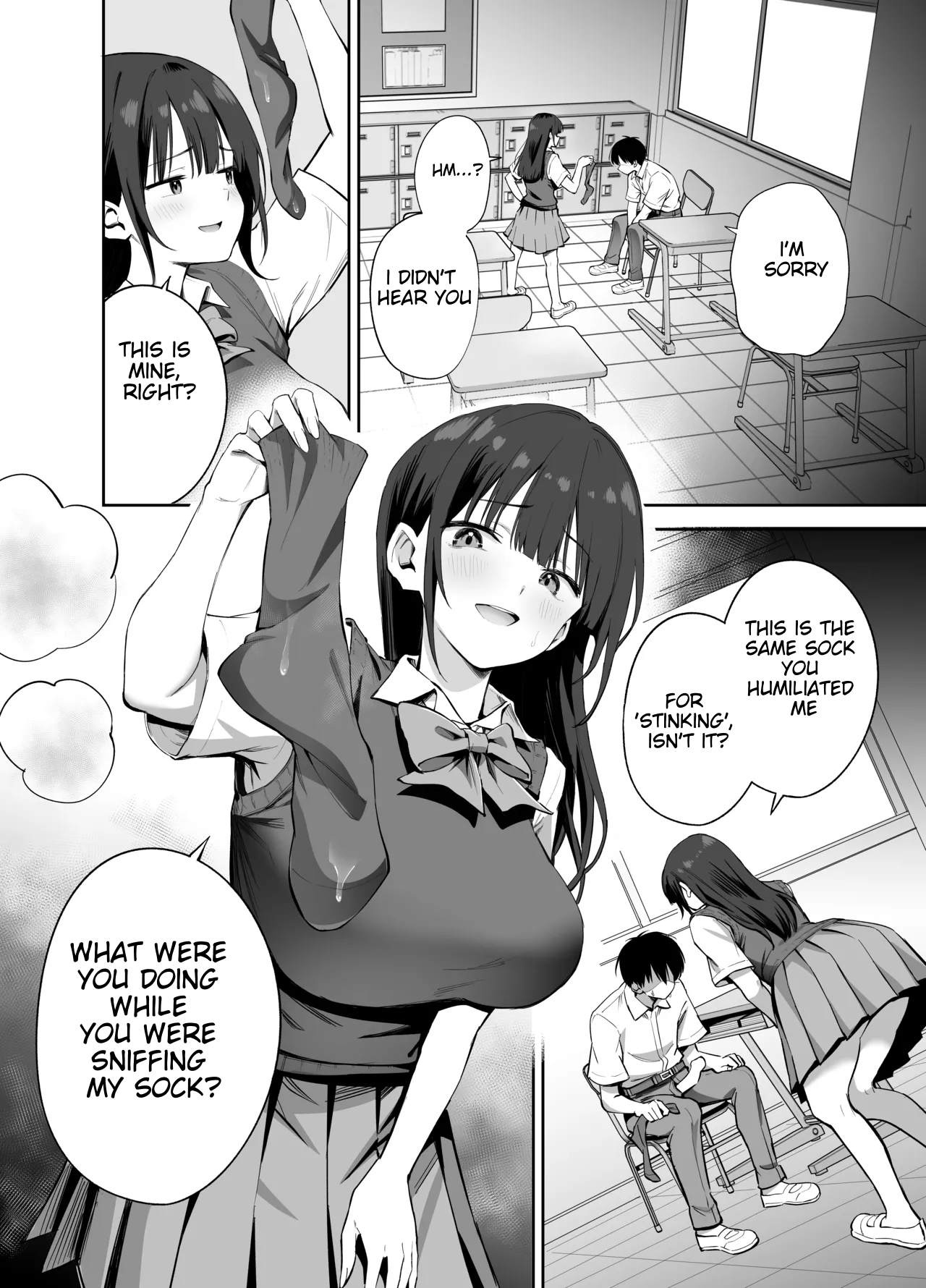 [Honshiro Nikori]If you're going to use my socks to masturbate, then I have every right to play with your cock. Right?[English] [STERNENSTAUB TRANSLATIONS] [Digital] Page 22