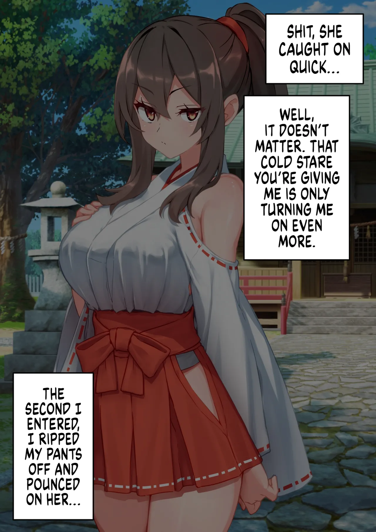 [KURAGE]The Story of a Masochist Getting His Misfortunes Purified by a Shrine Maiden's Feet![English] Page 8
