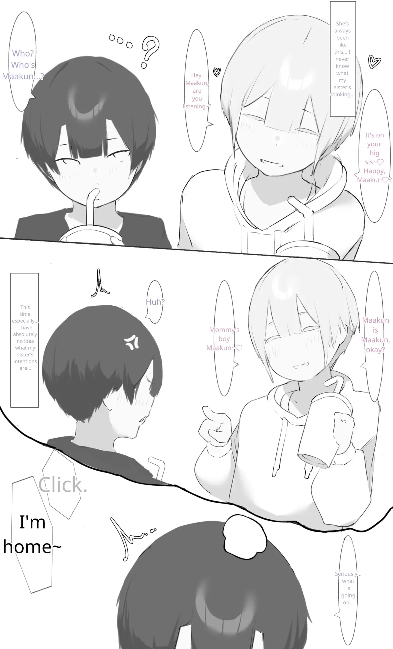 [Mint no Chicchai Oana (Mint Muzzlini)]Onee-chan wa Milk Aji(MTL Translation) Page 4