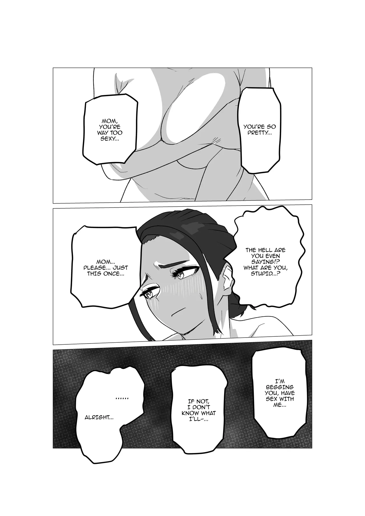 [Sa no Kusu]Gamigami Kaa-san o Hatsujou Sasete Mitara | What Happened After I Tried Getting My Nagging Mother Horny[English] {Doujins.com} Page 7