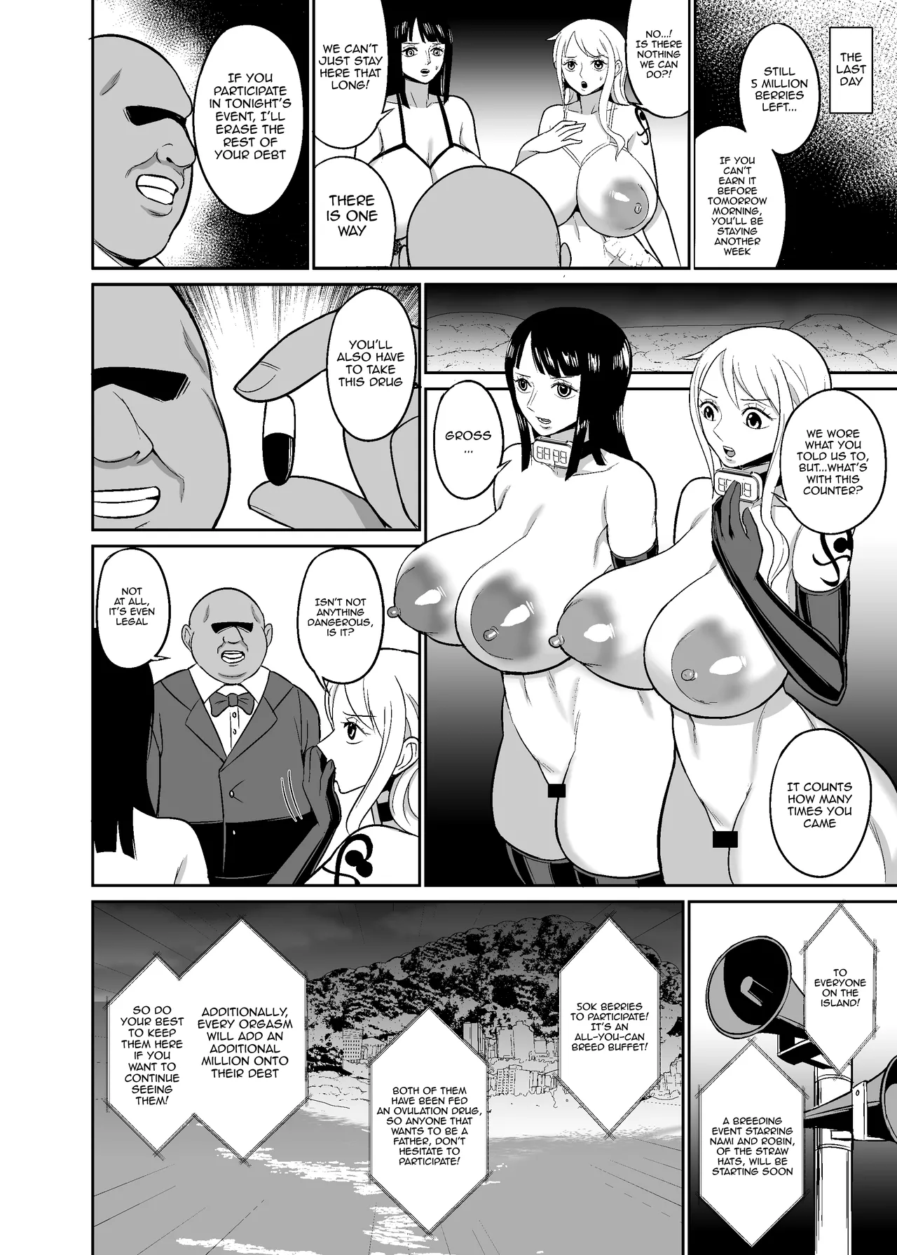 [REM9 (Hamiltan)]Ichioku Berry Kasegu made Derarenai Fuuzoku Shima | The Brothel Island You Can't Leave Until You Earn 100 Million Berries(One Piece) [English] {Doujins.com} [Digital] Page 28