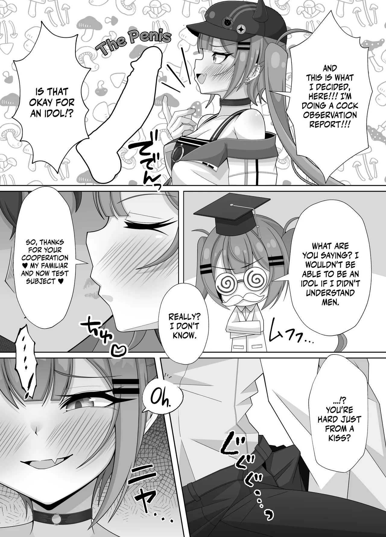 [Hokahoka Ofuton Club (Nisanka Futon)]Tokoyami Towa no Ochinchin Jiyuu Kenkyuu! | Tokoyami Towa's Free Dick Research!(Tokoyami Towa) [English] {Doujins.com} [Digital] Page 3