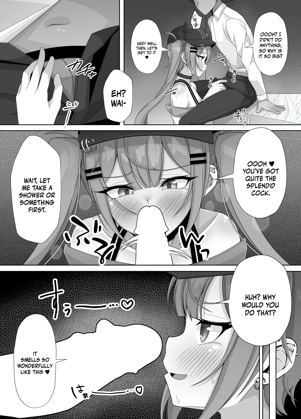 [Hokahoka Ofuton Club (Nisanka Futon)]Tokoyami Towa no Ochinchin Jiyuu Kenkyuu! | Tokoyami Towa's Free Dick Research!(Tokoyami Towa) [English] {Doujins.com} [Digital] Page 4