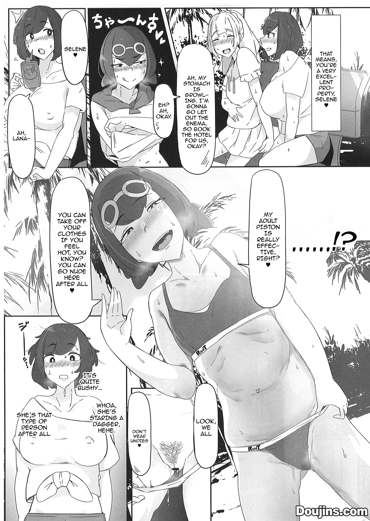 (C105) [Rakuen Danchi (Kotomatsu Tamo)]Alola Chihou no Yariman Oyako | The Slutty Mother And Daughter In The Alolan Countryside(Pokémon Sun and Moon) [English] {Doujins.com} Page 14