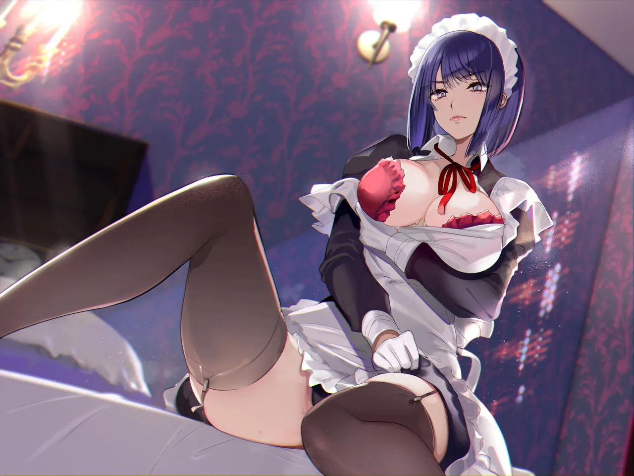 [Denden Taiko]Boku no Maid wa Meiki Jiman no Moto Shoufu Downer Maid ga Kyaku ni Dakareta Hanashi o Shinagara Jimuteki ni Shikotte Kureta Yoru Page 50