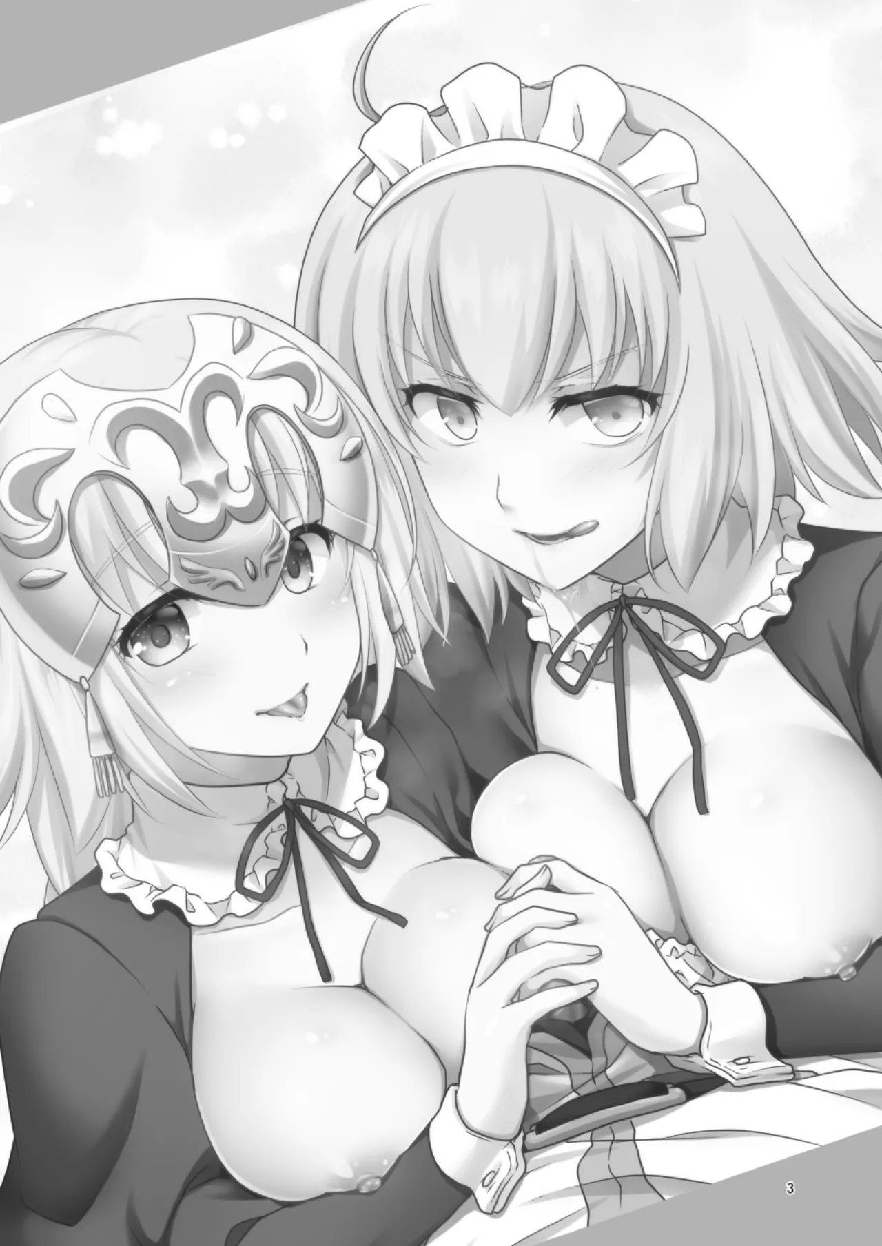 [Marimoya (Mori Marimo)]Chaldea Girls Collection W Jeanne Maid de Gohoushi | Chaldea Girls Collection double Jeanne serving as maids(Fate/Grand Order) [English] [Digital] Page 2