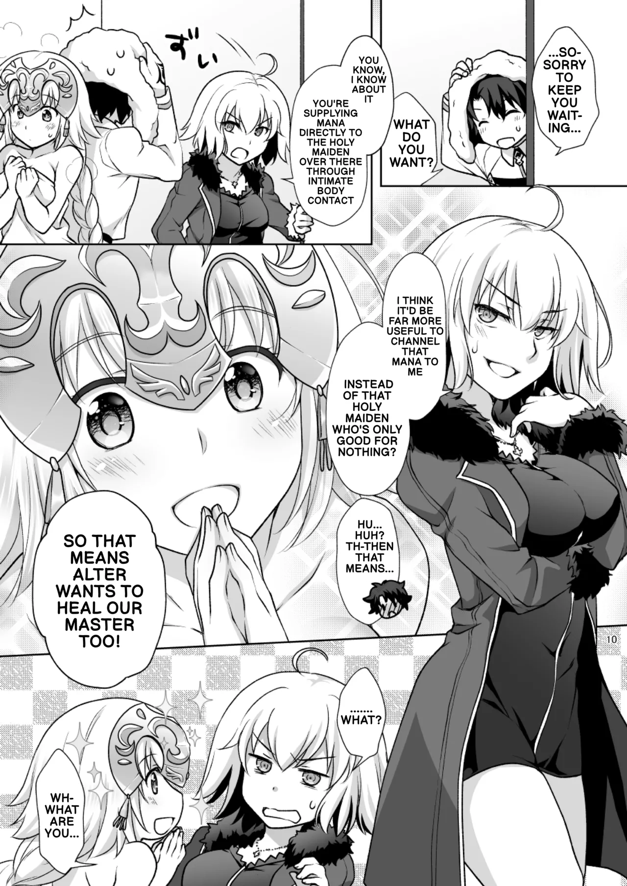 [Marimoya (Mori Marimo)]Chaldea Girls Collection W Jeanne Maid de Gohoushi | Chaldea Girls Collection double Jeanne serving as maids(Fate/Grand Order) [English] [Digital] Page 9