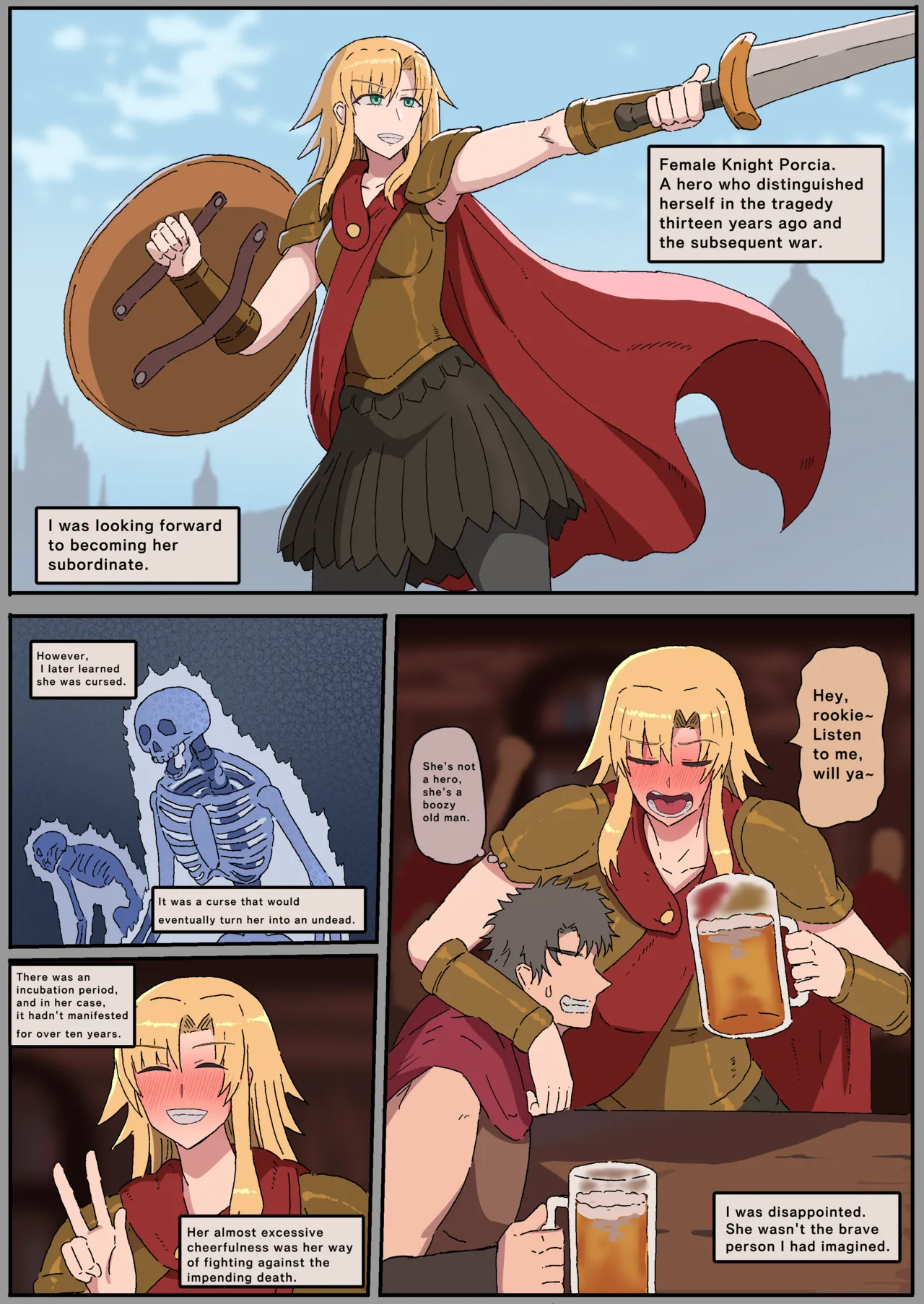 [yukio]歴戦勇者ポルキアの最後の日[日本語、英語] Page 4