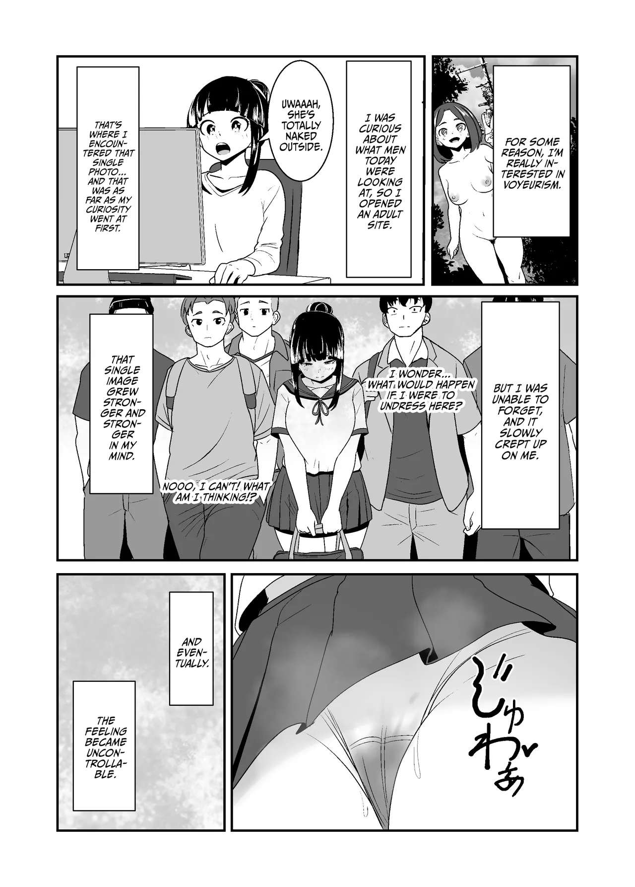 [Waiwai Seisaku]Roshutsu Shoujo no Gakkou no Kaidan | An Exhibitionist Girl's Tales of Pleasure[English] {Doujins.com} Page 5