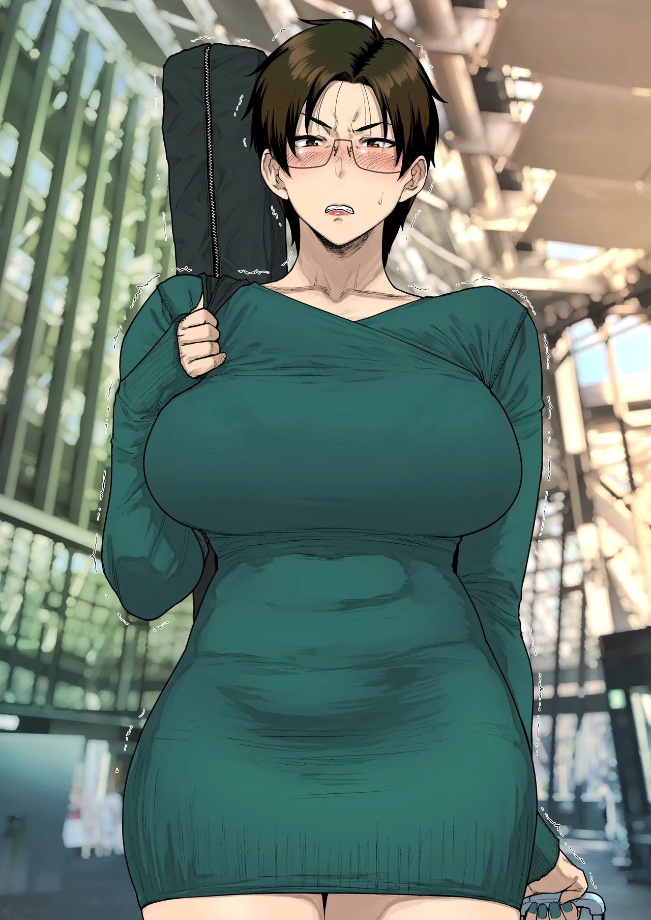 [越山弱衰]売り子に来たのはおばさんでした Page 13