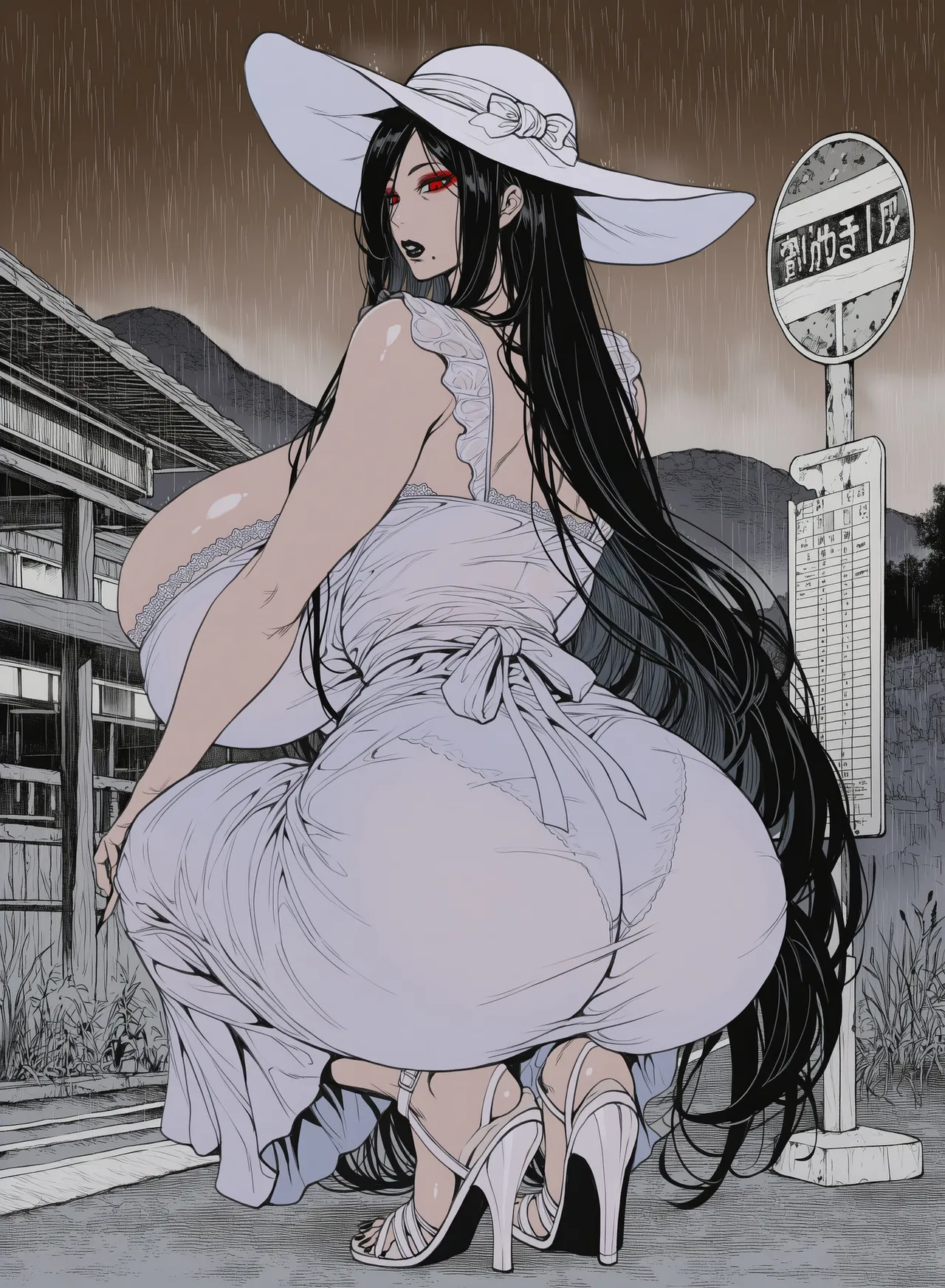 xXxBATxXx IMILF Hasshaku-sama & Sadako[AI Generated] Page 60