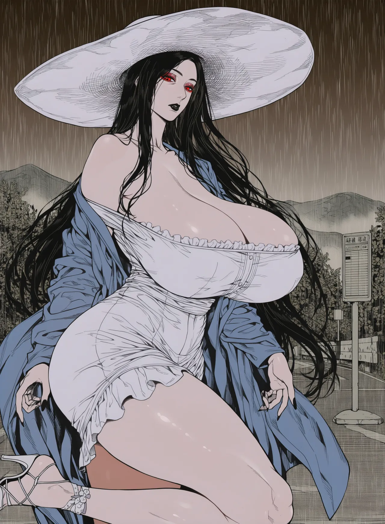 xXxBATxXx IMILF Hasshaku-sama & Sadako[AI Generated] Page 61