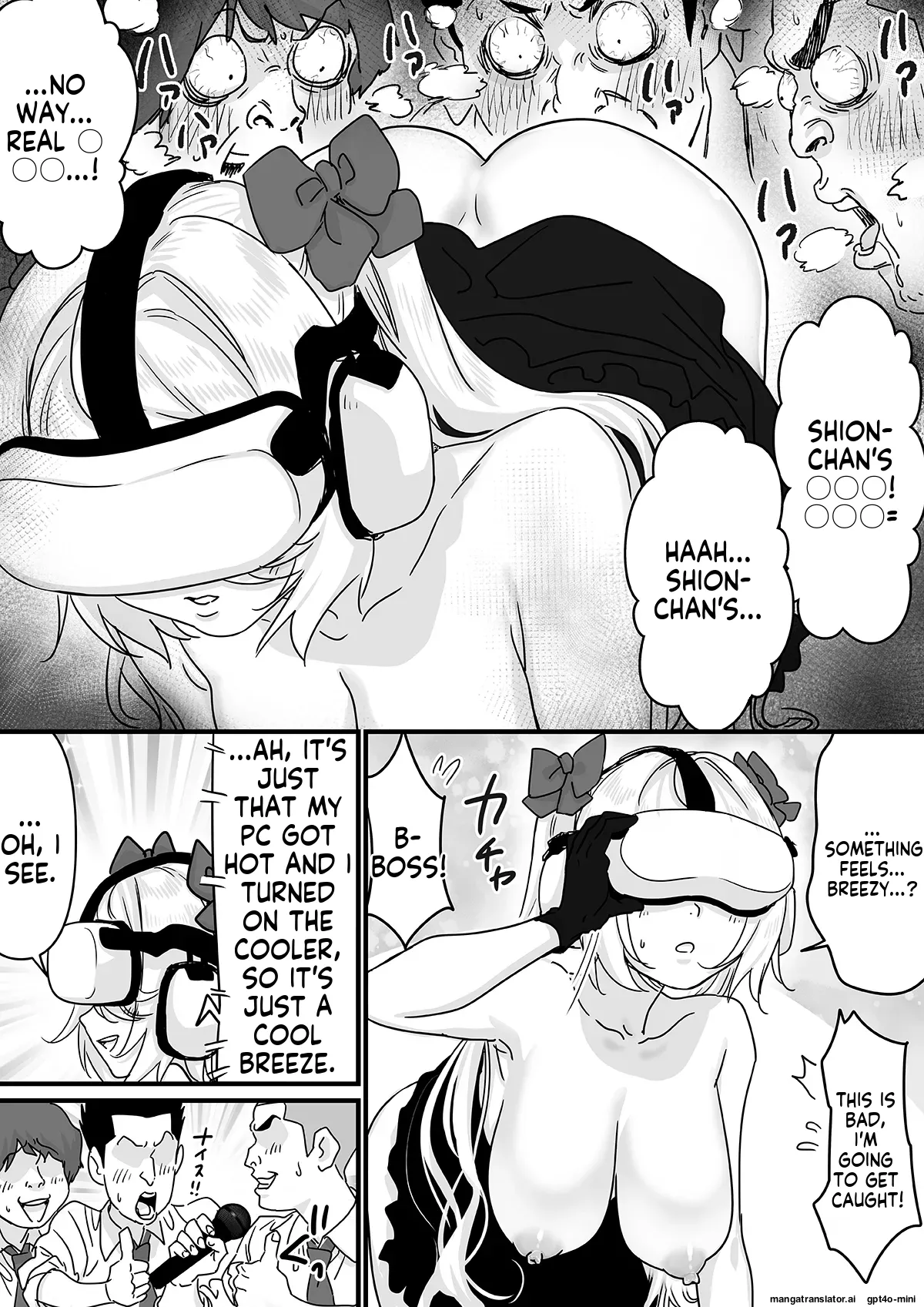 [P&I (Mel EX, Satsukimasu)] [Sad News]Popular streamer gets so absorbed in VR that they end up having their nipples revealed lol Page 34