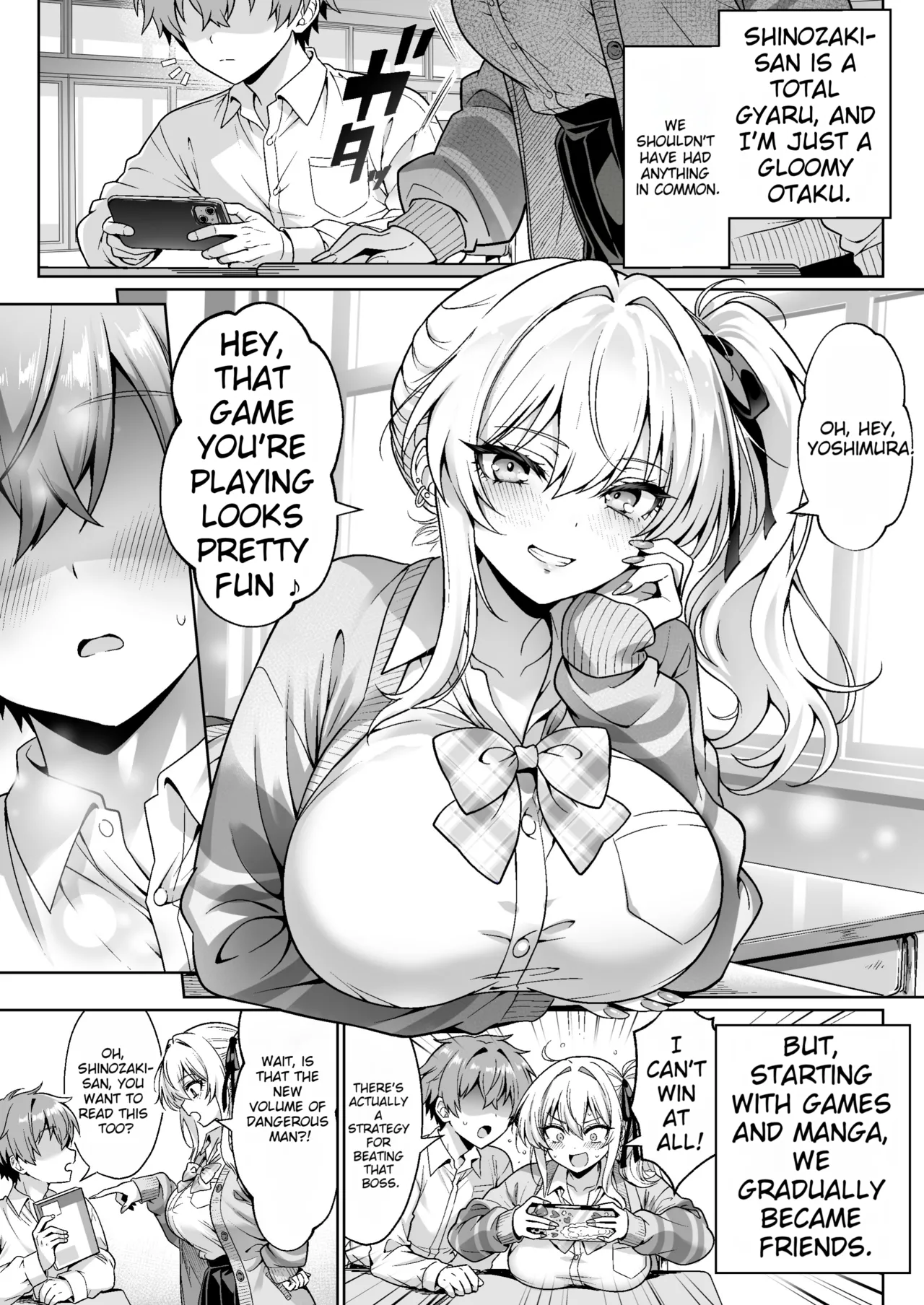 [Hechima Koubou (Mangetsu Wasabi)]The Cheeky Gal in Class Was a Virgin The Story of Raw Insertion, Climaxing, and Creampie on Our First Time[English][MTL]] Page 4