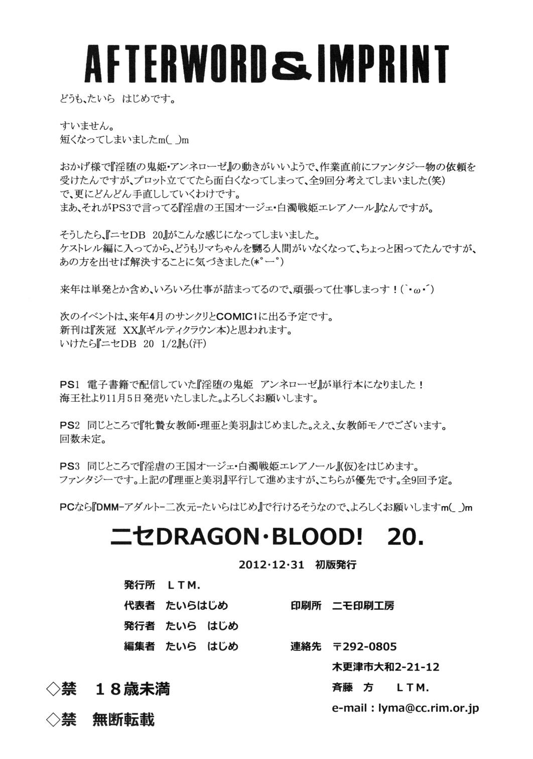(C83) [LTM. (Taira Hajime)]Nise Dragon Blood! 20[English] Page 29