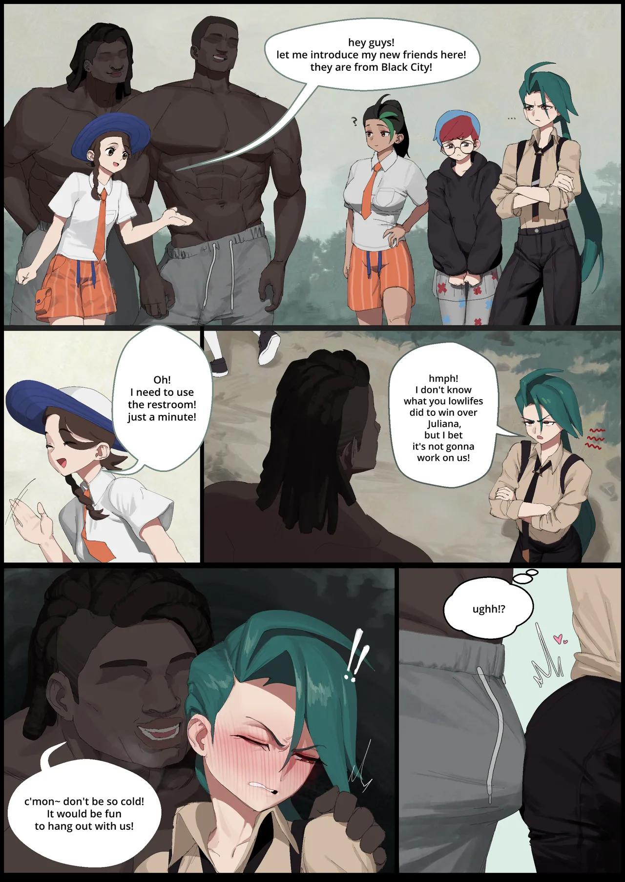 [wjs07]Nemona, Penny & Rika get BLACKED(Pokemon) Page 1