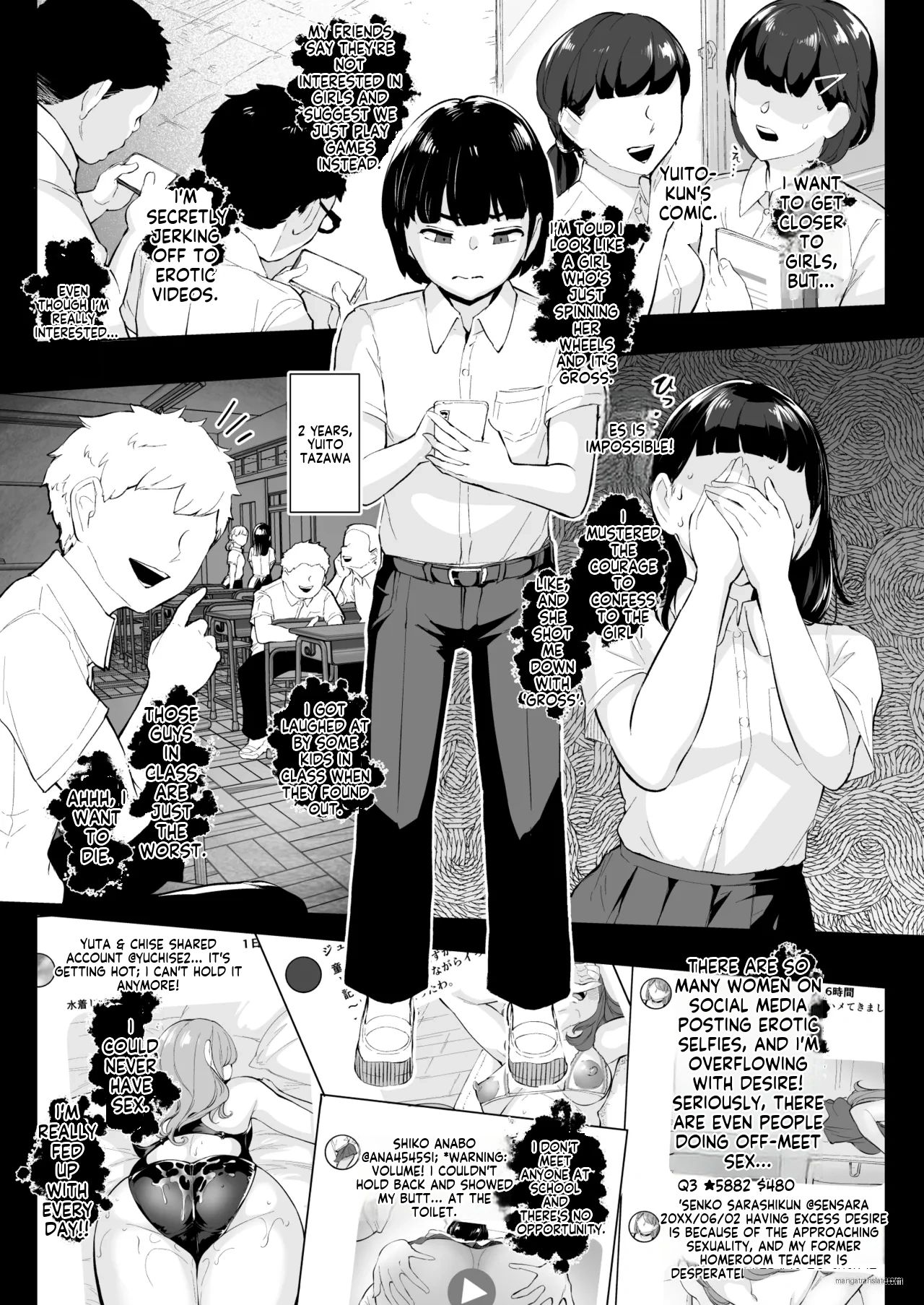 [Bonsketch (Bonske)]Tada Sex Shitakatta dake nano ni SNS de Deatta Bimajo ga Scatolo Mania de, Boku wa... 1[English] [MTL] Page 2