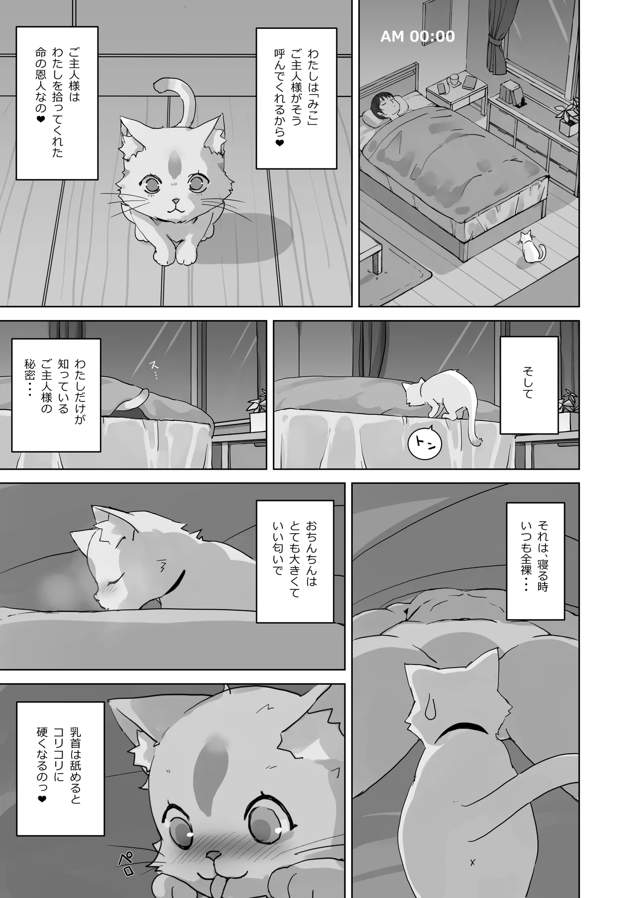 [Yumeneko Monogatari (Yumeneko Miko)]Ongaeshi Shitai Koneko-chan wa Goshujin-sama to Ecchi ga Shitai!![Digital] Page 3