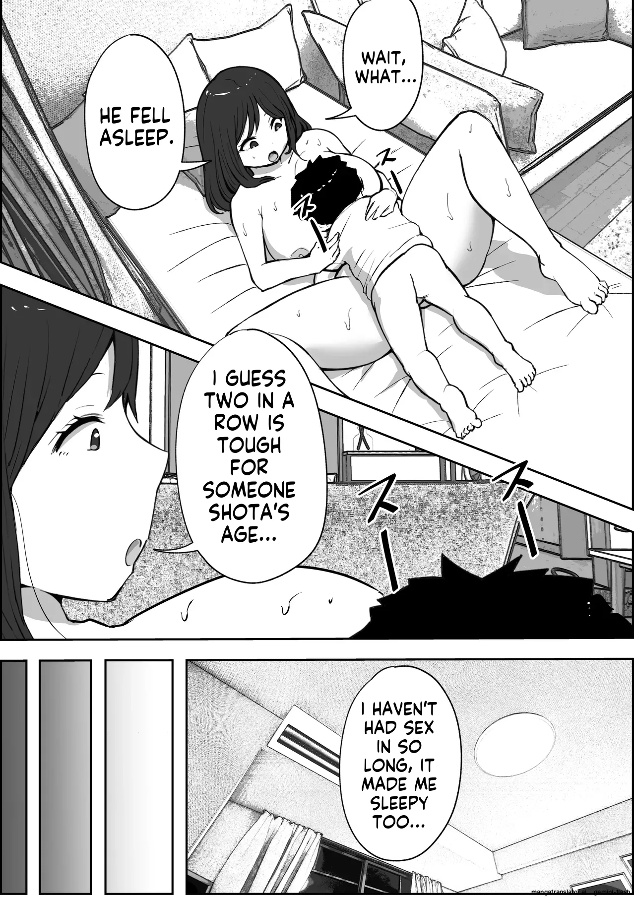[Resoman Manga Koubou]A story about a single mom who ended up trying to get pregnant with her son[English] Page 21