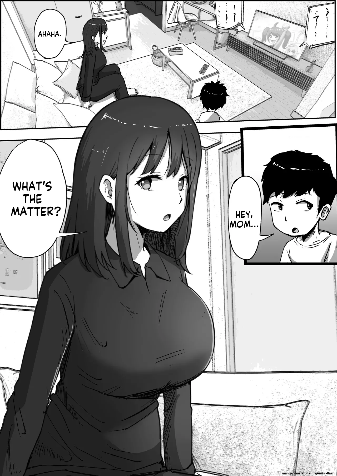 [Resoman Manga Koubou]A story about a single mom who ended up trying to get pregnant with her son[English] Page 2