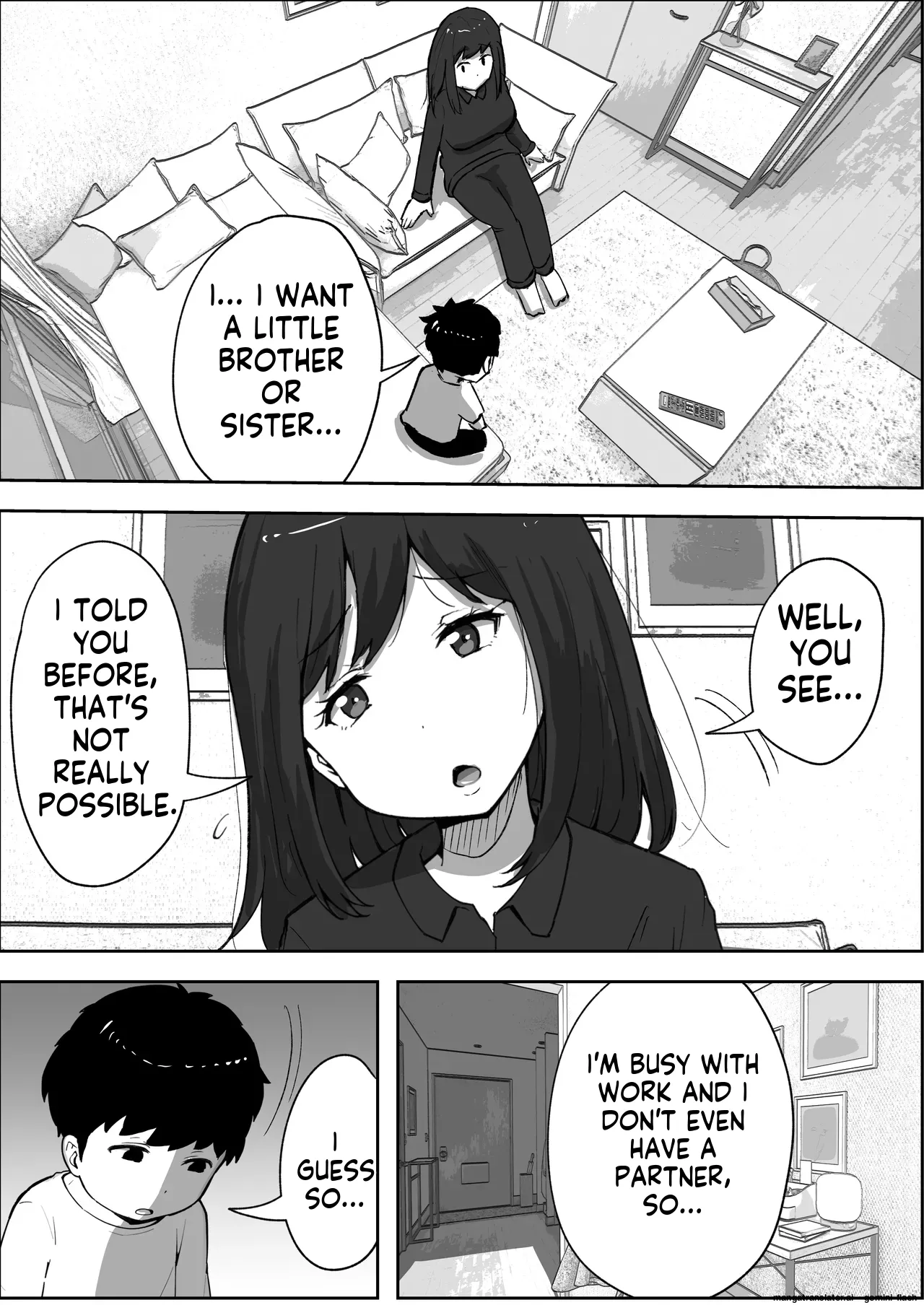 [Resoman Manga Koubou]A story about a single mom who ended up trying to get pregnant with her son[English] Page 3