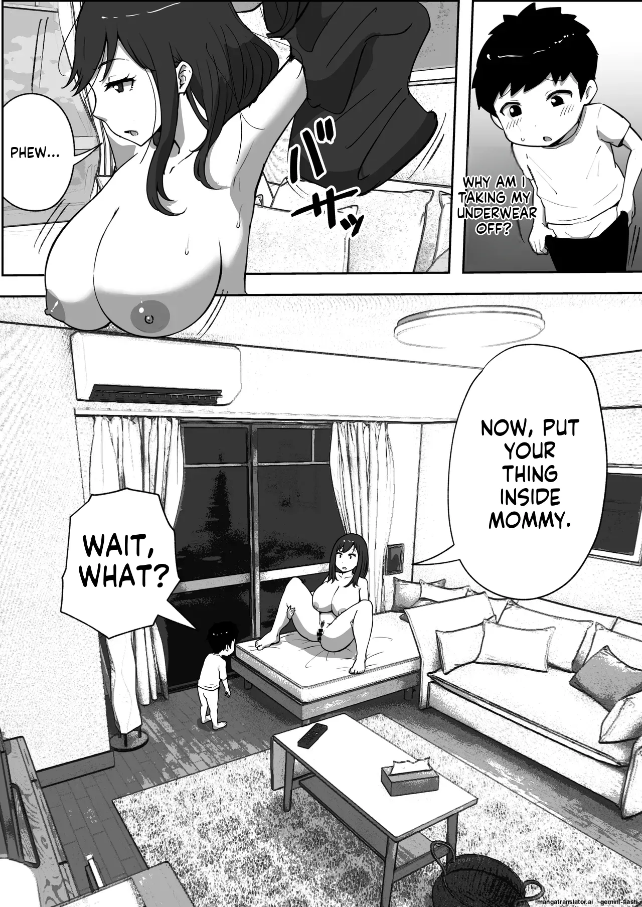 [Resoman Manga Koubou]A story about a single mom who ended up trying to get pregnant with her son[English] Page 7