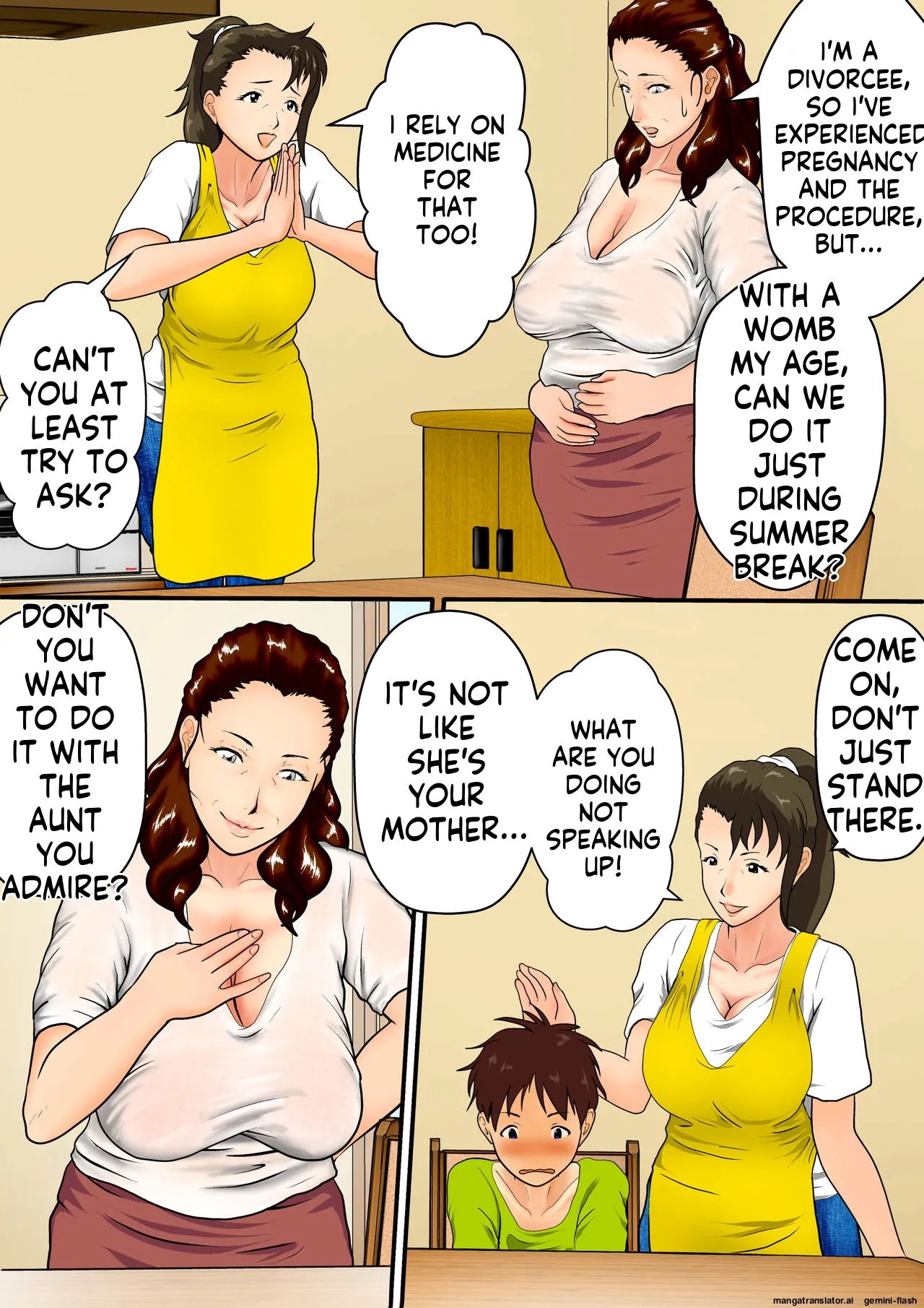 [Niki Ui (Shizuka Kei)]Summer Vacation: My Aunt and I's [Sexual Life Experiment] ~It's Okay to Have a Baby, So Just Do Your Best~ Page 16