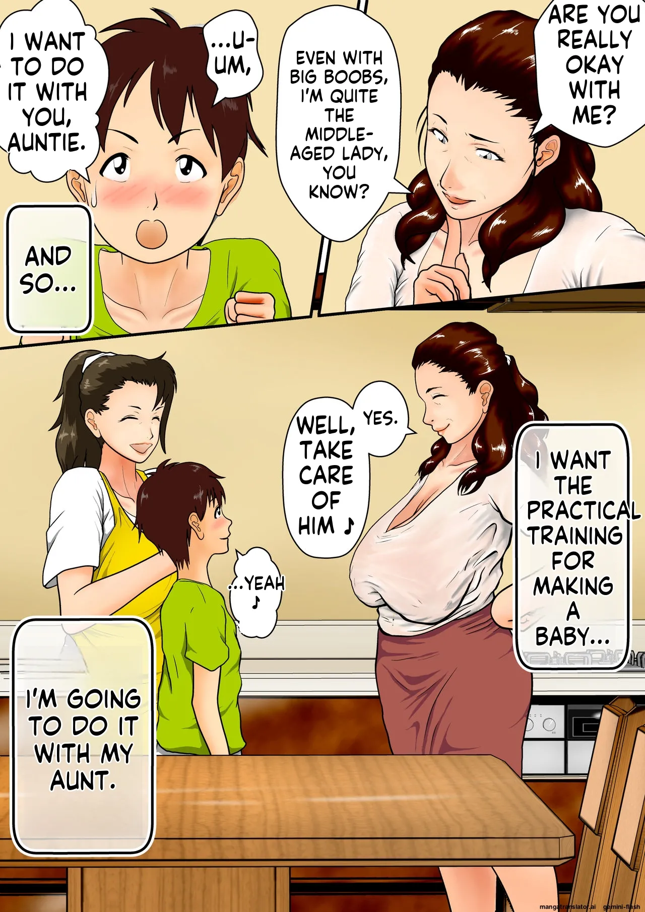 [Niki Ui (Shizuka Kei)]Summer Vacation: My Aunt and I's [Sexual Life Experiment] ~It's Okay to Have a Baby, So Just Do Your Best~ Page 17
