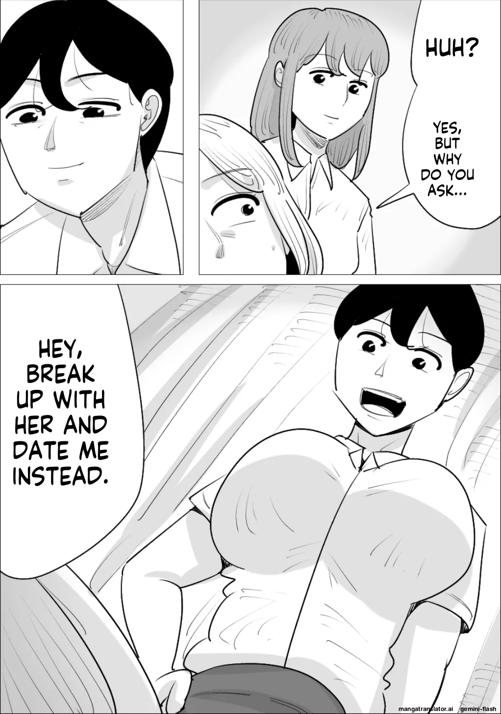 [Penchapen]A boyfriend who was stolen by a handsome, cool-looking woman[English] Page 44
