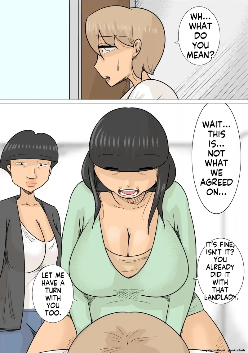 [Penchapen]A boyfriend who was stolen by three unattractive mature women speaking Kansai dialect (bob cut, fat, and underbite[English] Page 29