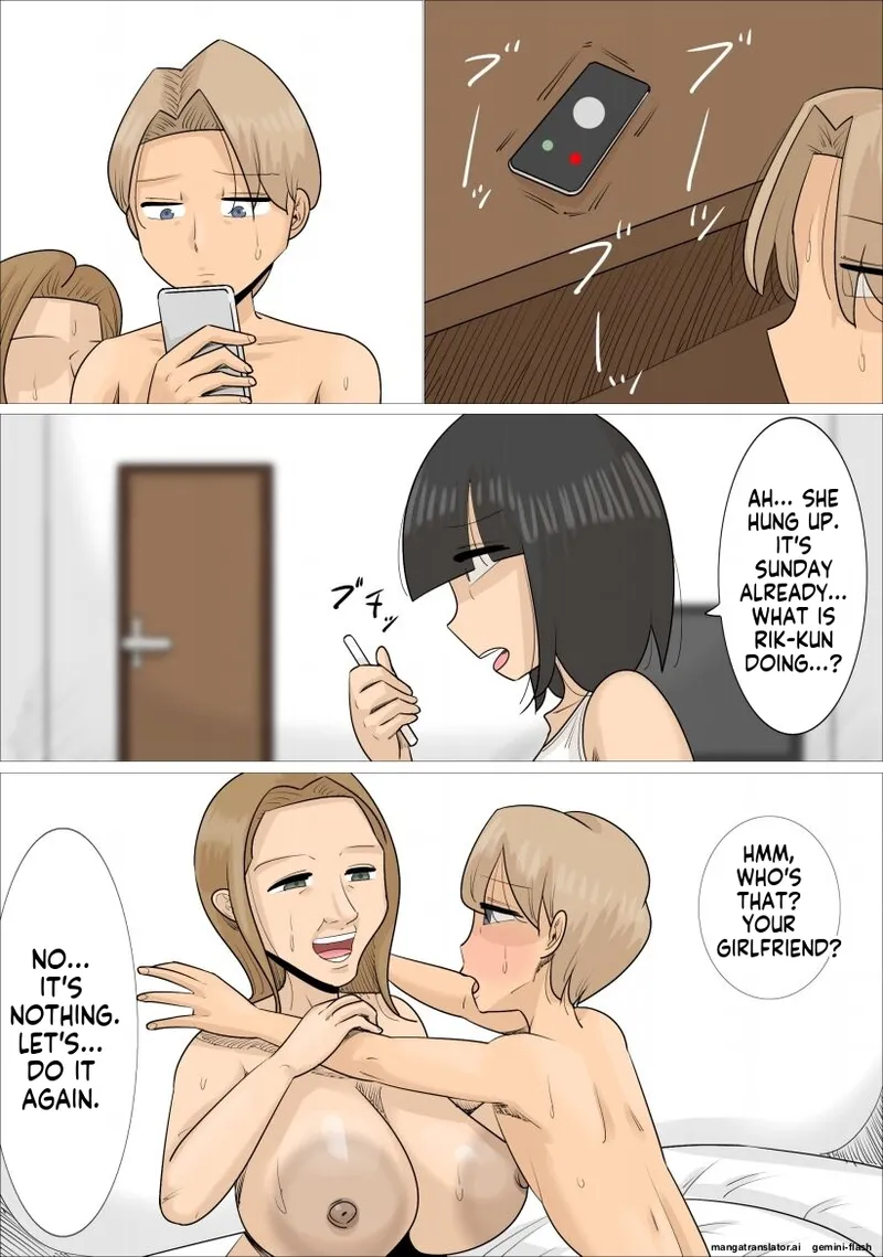 [Penchapen]A boyfriend who was stolen by three unattractive mature women speaking Kansai dialect (bob cut, fat, and underbite[English] Page 49