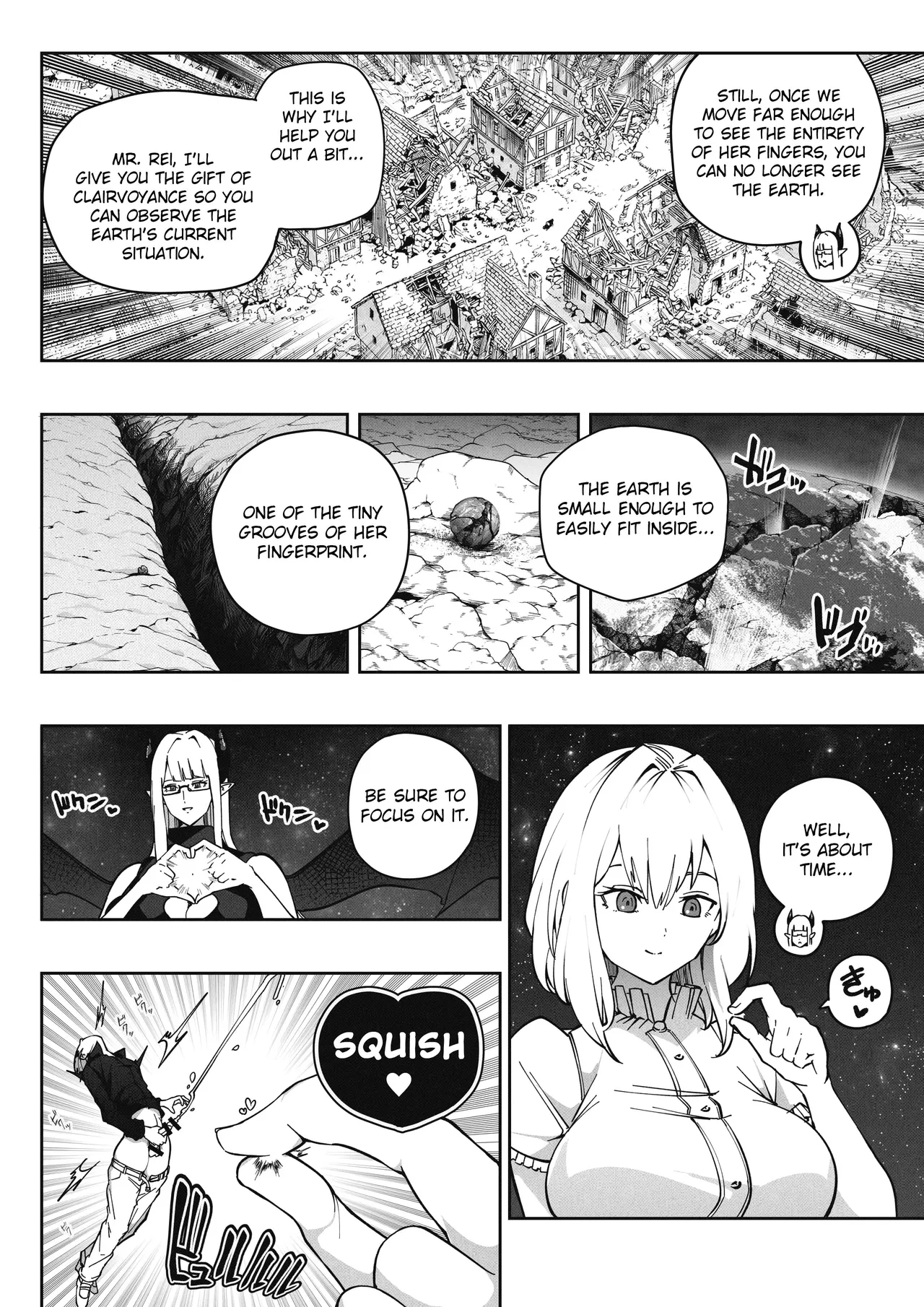 [Soryuu]Shinchou 1680-oku km no Joshi ga Tatta 1-man km Shika Nai Chikyuu o Asobubu | A 168 Billion km Tall Girl Toys with the Mere 10,000 km Earth[English] Page 17