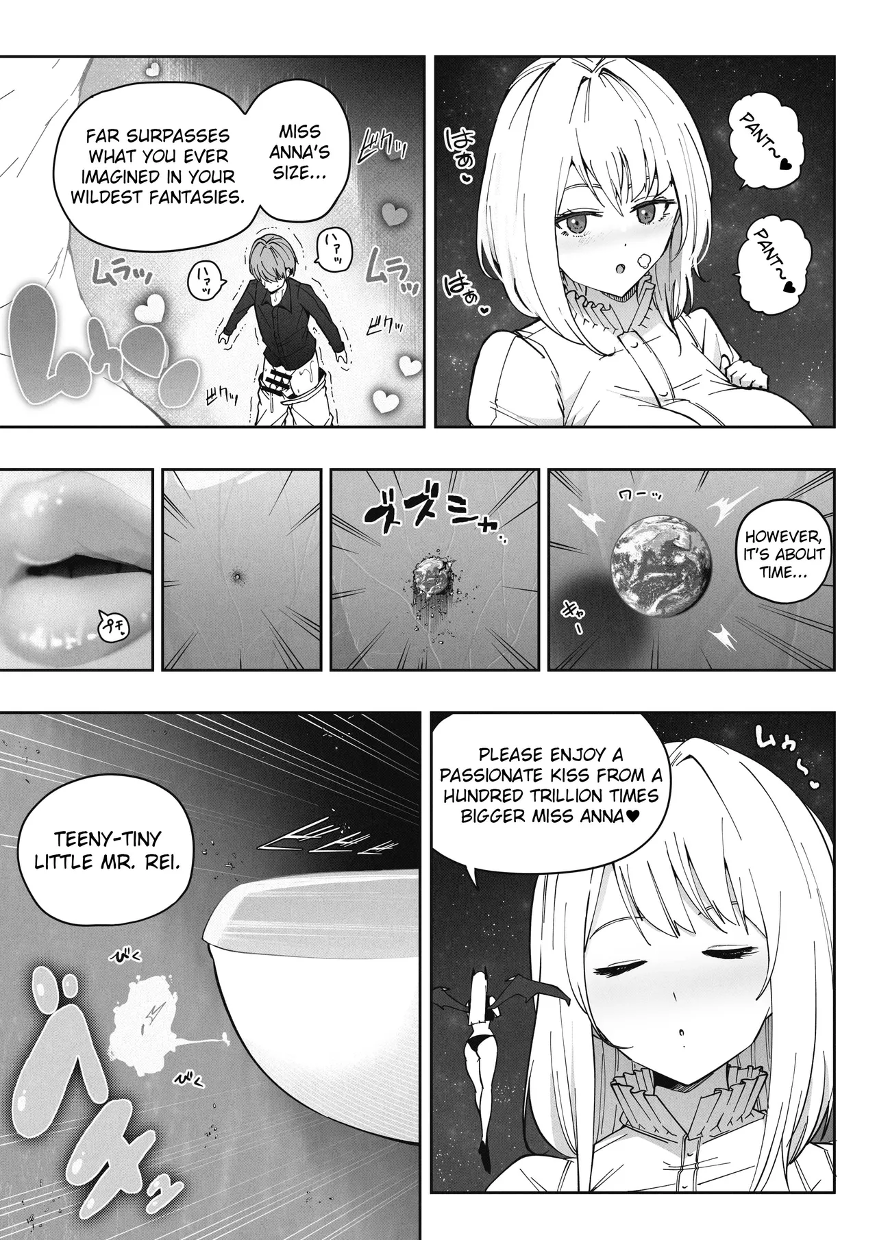 [Soryuu]Shinchou 1680-oku km no Joshi ga Tatta 1-man km Shika Nai Chikyuu o Asobubu | A 168 Billion km Tall Girl Toys with the Mere 10,000 km Earth[English] Page 24