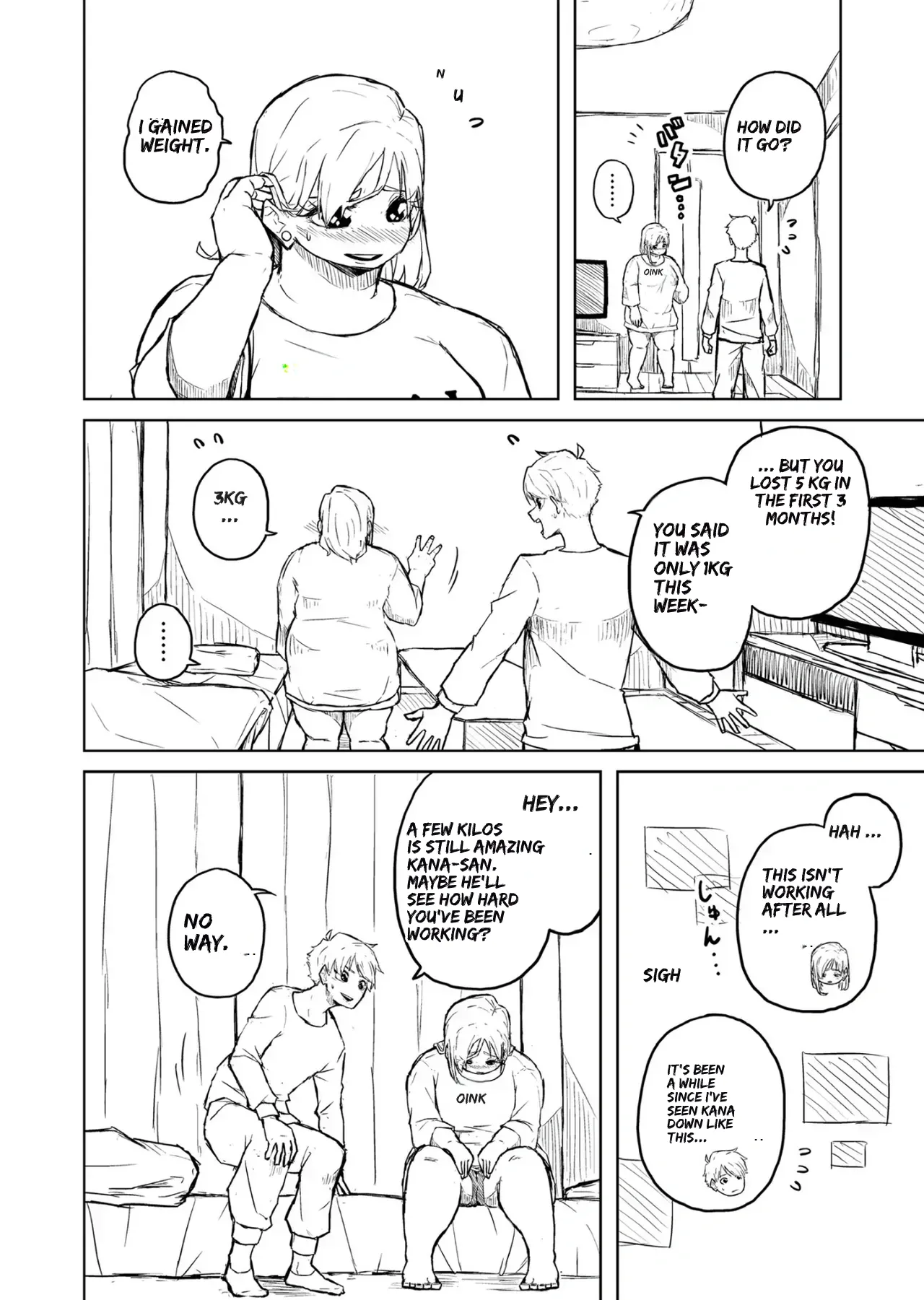 [Pocchari wa sekai o sukuu]Chubby Girlfriend[English Re-Write] Page 38