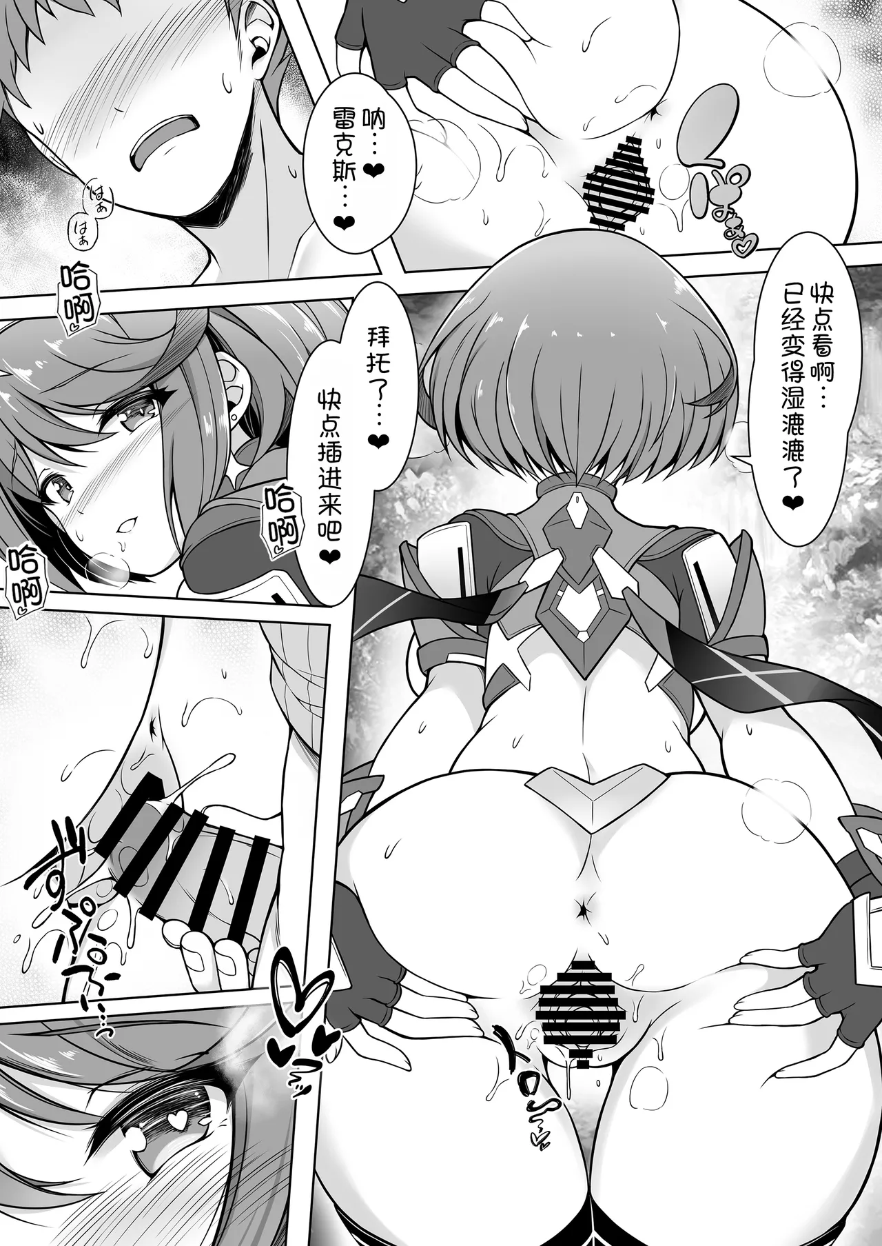 [TCA Cycle (Gairou)]Homura to Ichinichijuu H Shimakuru Hon(Xenoblade Chronicles 2) [Chinese] [甜族星人x我不看本子汉化] [Digital] Page 11