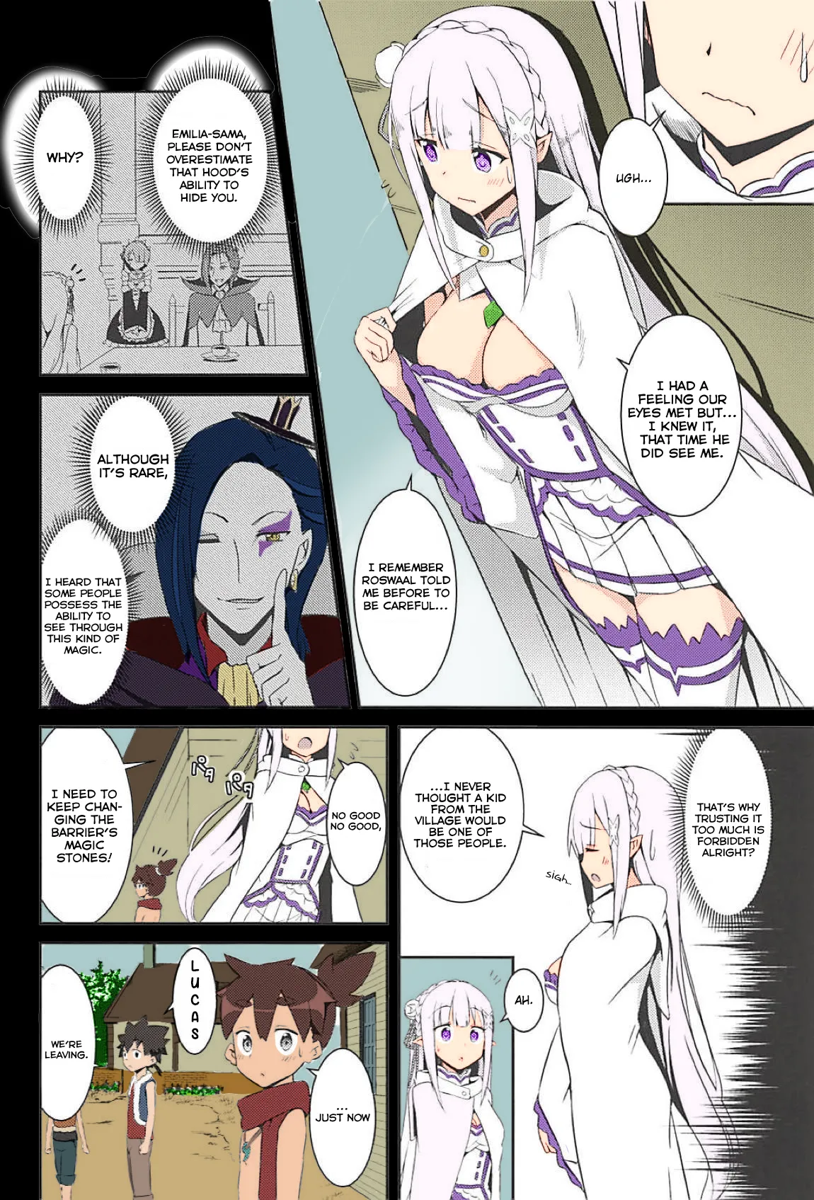 (C94) [Chelsea lip (Minato Yoshihiro)]Majo no Nokoriga | The Witch's Lingering Scent(Re:Zero kara Hajimeru Isekai Seikatsu) [English] [Thennos scans] [proyectoanimeh] [Colorized] Page 3