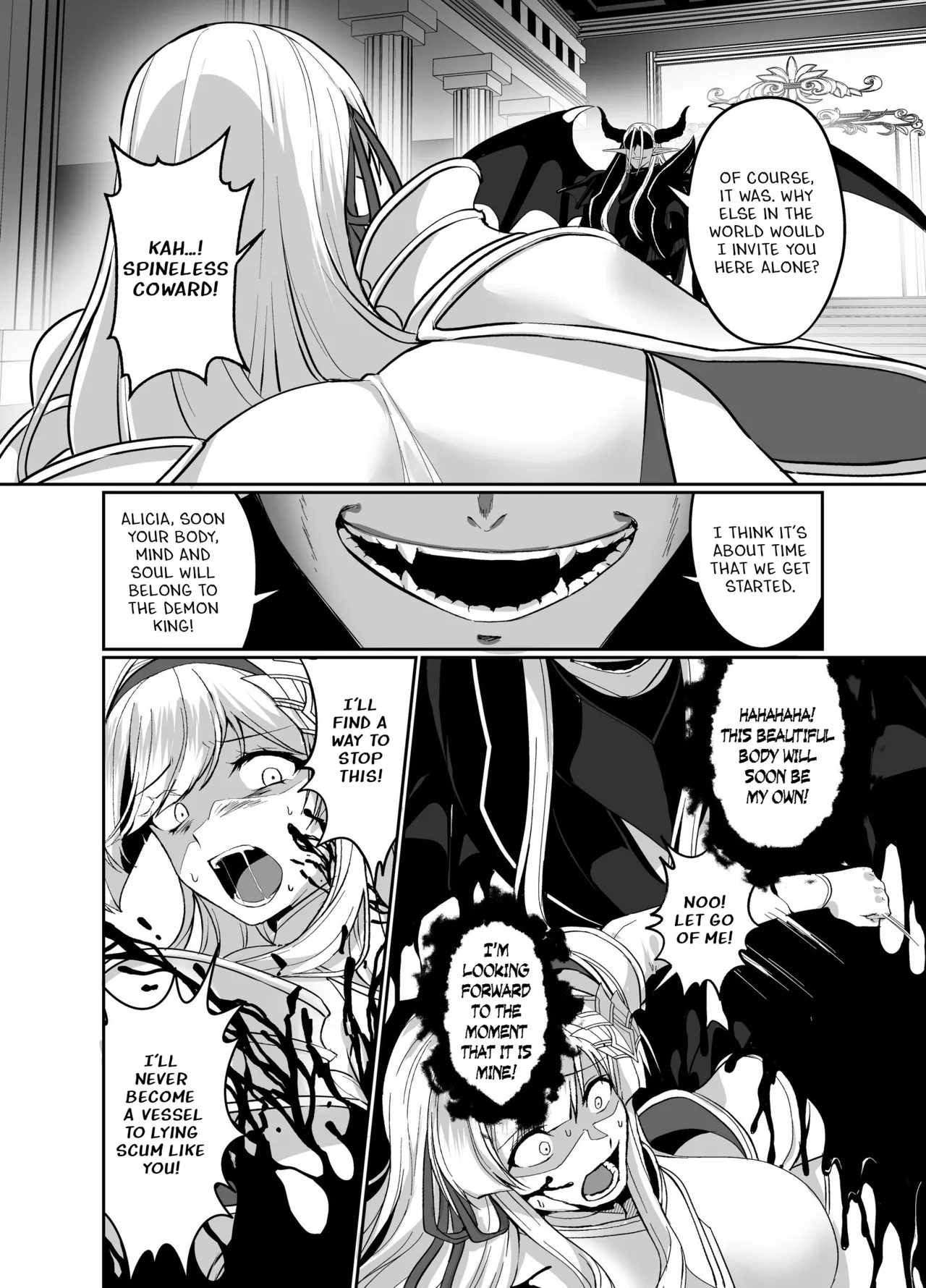 [Seika Kairaku Shoten (Kuchiba Koki)]Hyouten no Kishi Alicia ~Seigi no Hime Kishi ga Maou no Utsuwa ni Somari Ochiru Toki kara~[Digital] [English] Page 11