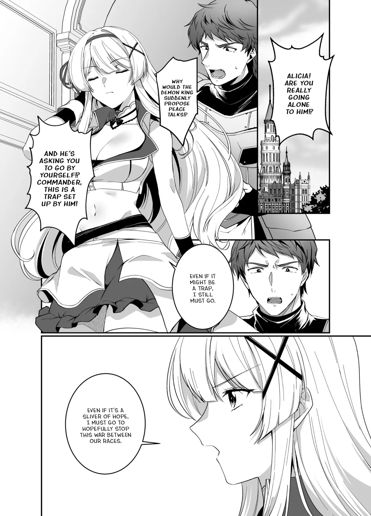 [Seika Kairaku Shoten (Kuchiba Koki)]Hyouten no Kishi Alicia ~Seigi no Hime Kishi ga Maou no Utsuwa ni Somari Ochiru Toki kara~[Digital] [English] Page 2