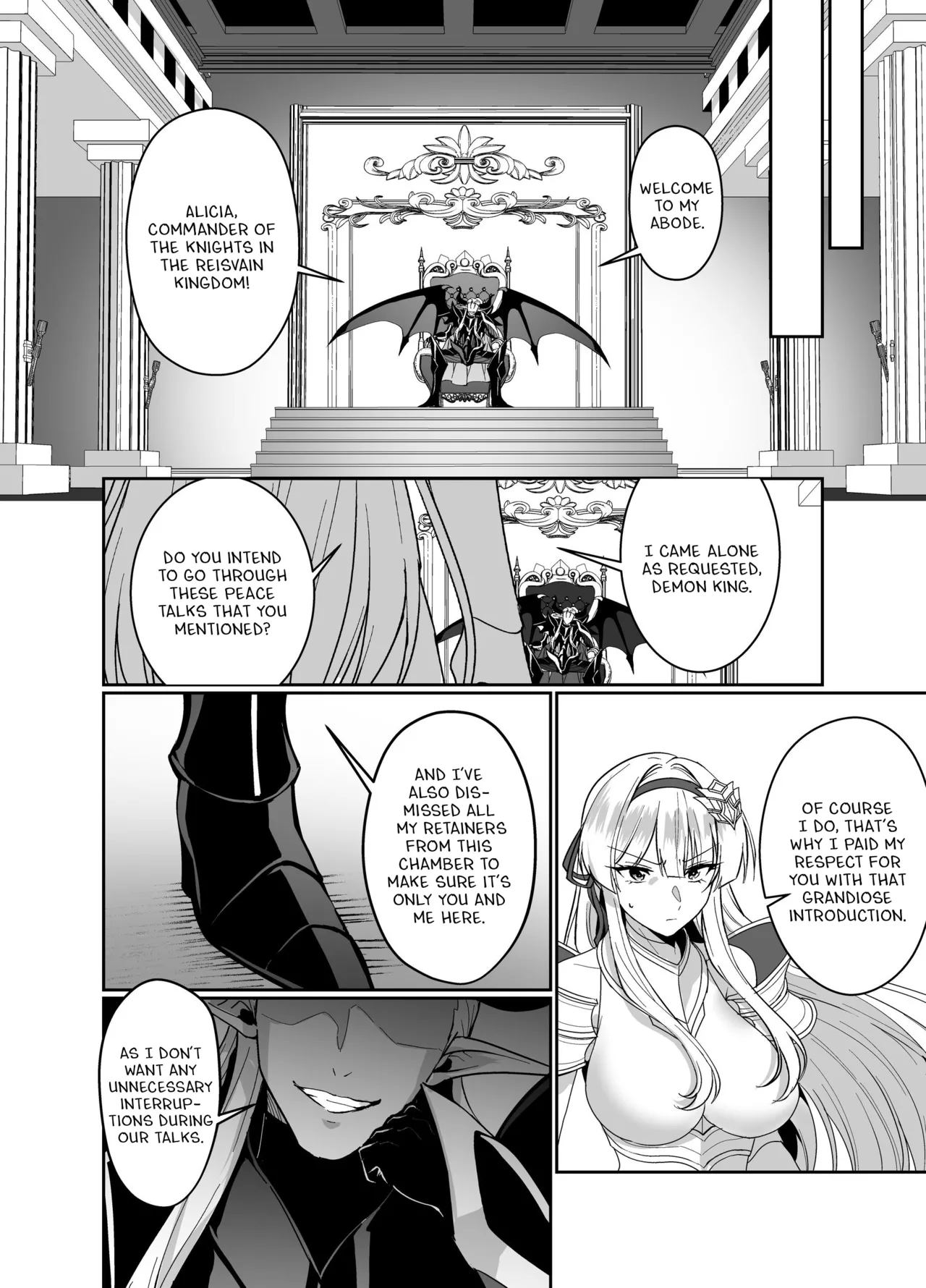 [Seika Kairaku Shoten (Kuchiba Koki)]Hyouten no Kishi Alicia ~Seigi no Hime Kishi ga Maou no Utsuwa ni Somari Ochiru Toki kara~[Digital] [English] Page 5