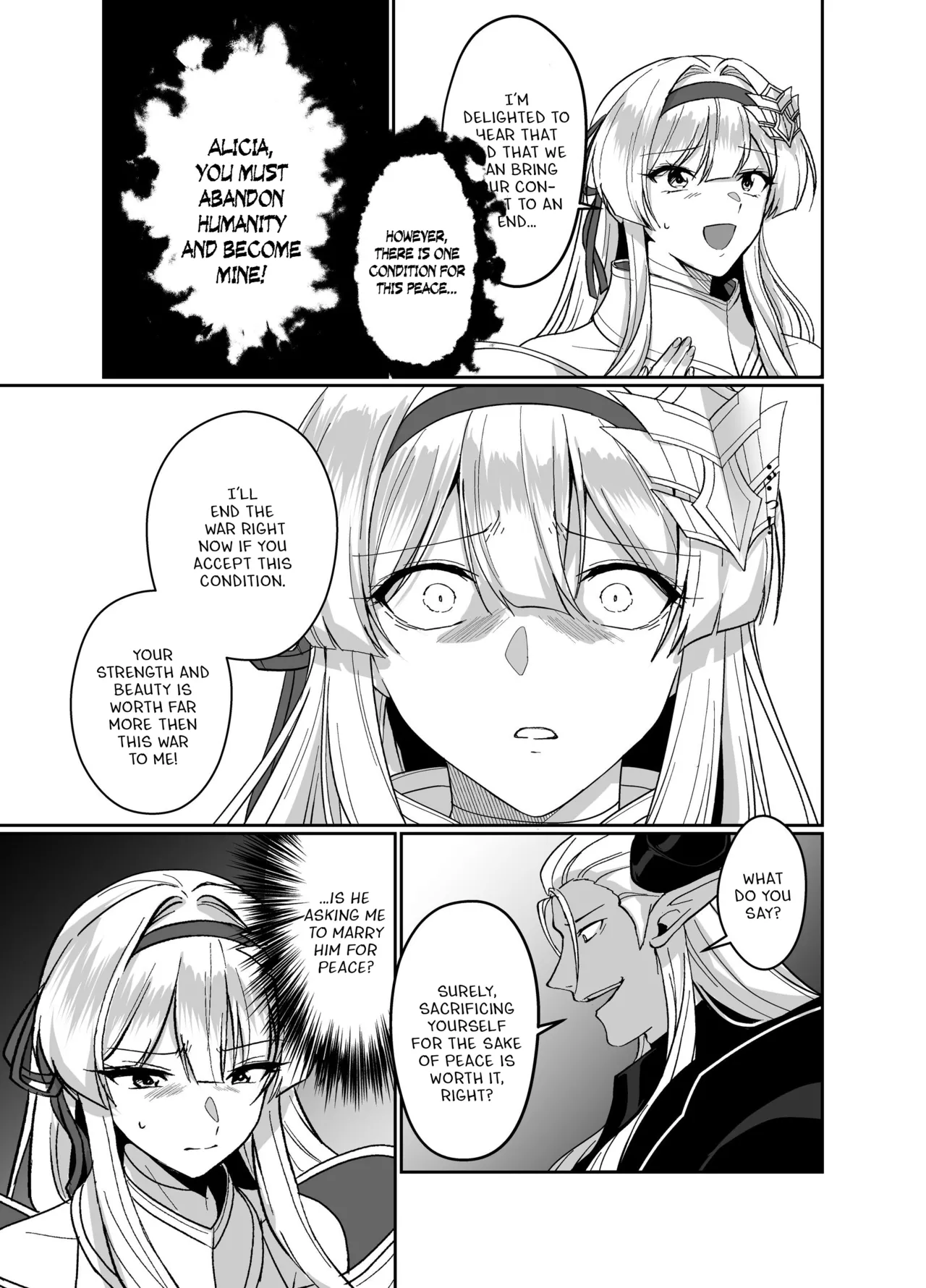 [Seika Kairaku Shoten (Kuchiba Koki)]Hyouten no Kishi Alicia ~Seigi no Hime Kishi ga Maou no Utsuwa ni Somari Ochiru Toki kara~[Digital] [English] Page 6