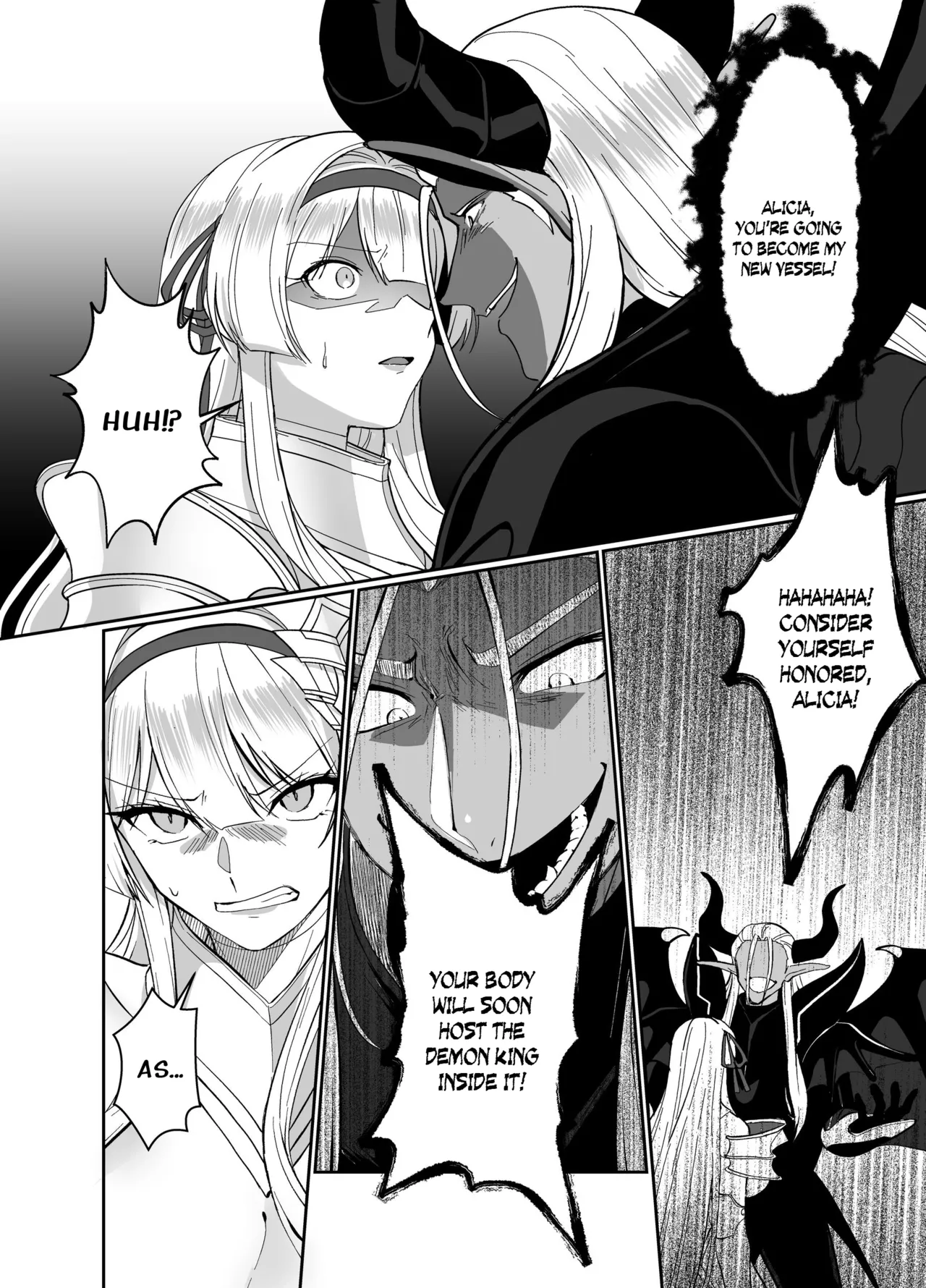 [Seika Kairaku Shoten (Kuchiba Koki)]Hyouten no Kishi Alicia ~Seigi no Hime Kishi ga Maou no Utsuwa ni Somari Ochiru Toki kara~[Digital] [English] Page 9