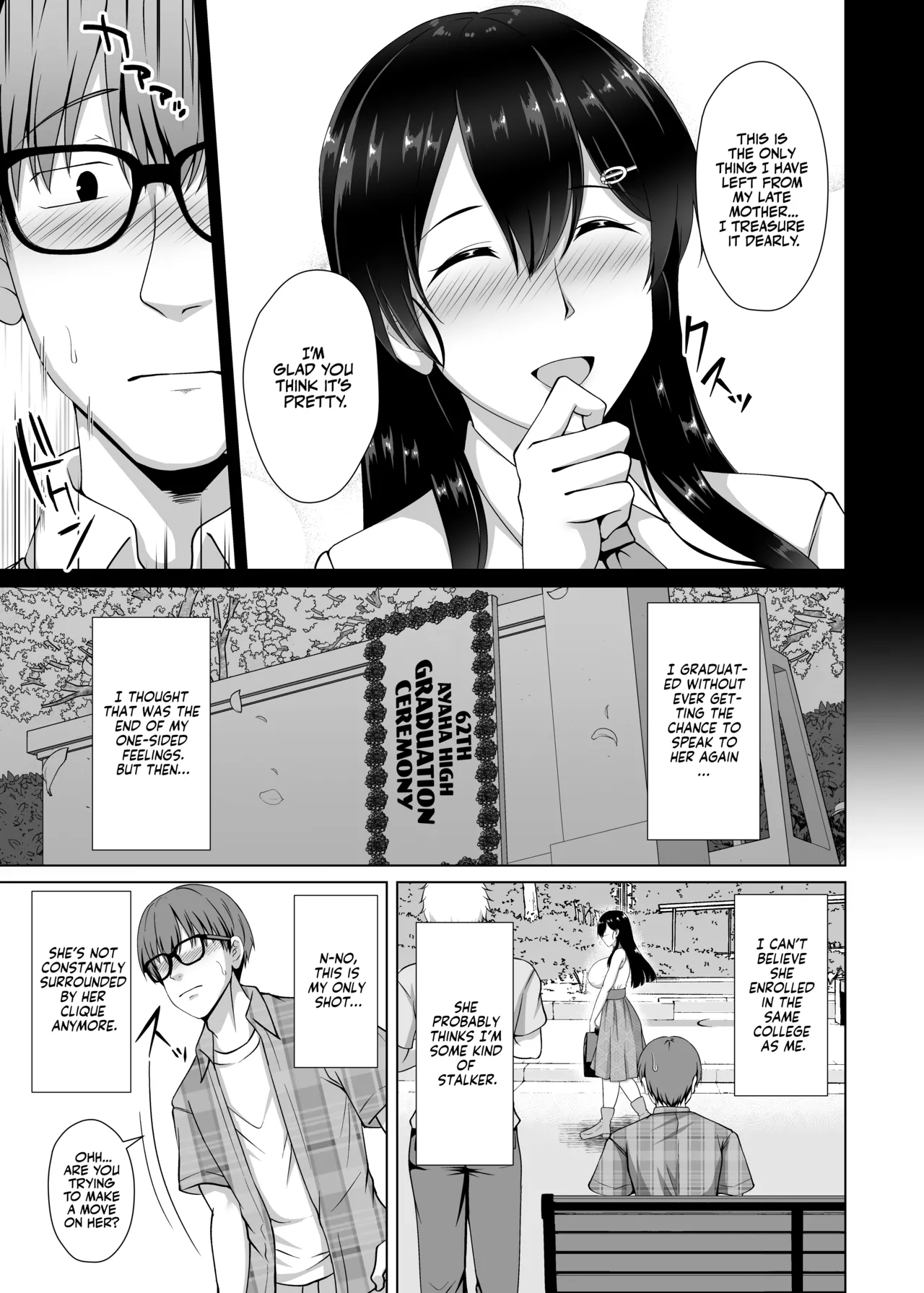 [Taishou Romanesque (Toono Suika)]Kanojo ga Kami o Someta Wake ~Kataomoi no Seiso Kurokami Ojou-sama ga Boku no Shiranai Tokoro de Otoko no Aji o Oboeru Hanashi~ | The Real Reason She Changed Her Hair[English] [Team Rabu2] [Digital] Page 7