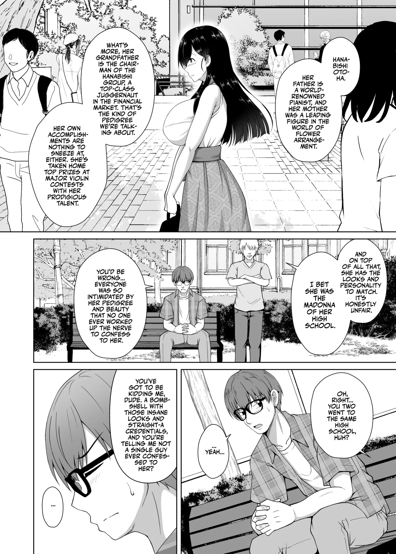 [Taishou Romanesque (Toono Suika)]Kanojo ga Kami o Someta Wake ~Kataomoi no Seiso Kurokami Ojou-sama ga Boku no Shiranai Tokoro de Otoko no Aji o Oboeru Hanashi~ | The Real Reason She Changed Her Hair[English] [Team Rabu2] [Digital] Page 4