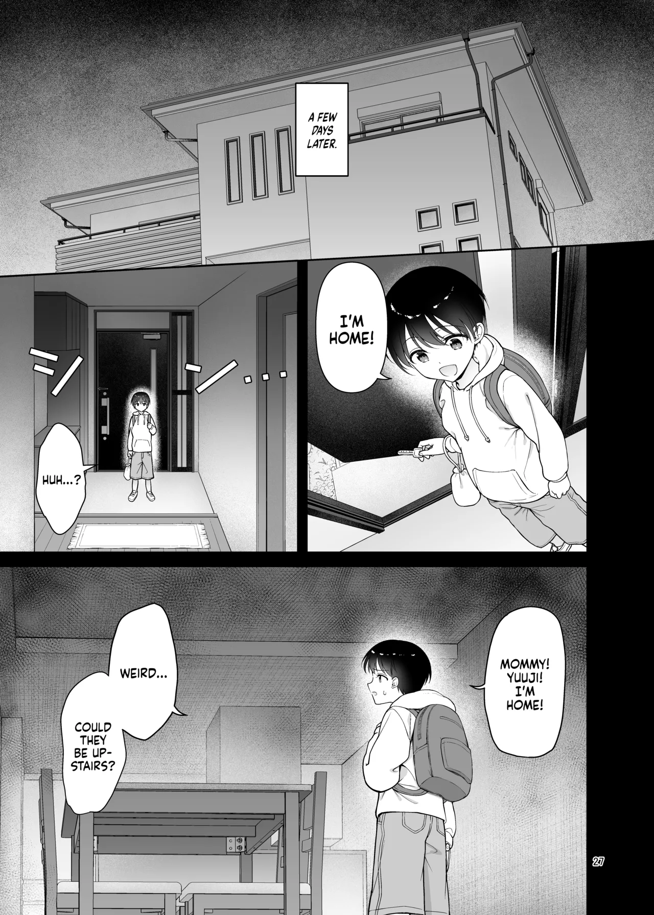 [Akapenguin (Asahina Hikage)]Boku no Mama wa Otouto no Mae de dake Dosukebe ni Naru｜My Mom Turns Into a Slut for My Little Brother, and Him Alone[English] [Sloppy Seconds] [Decensored] [Digital] Page 27