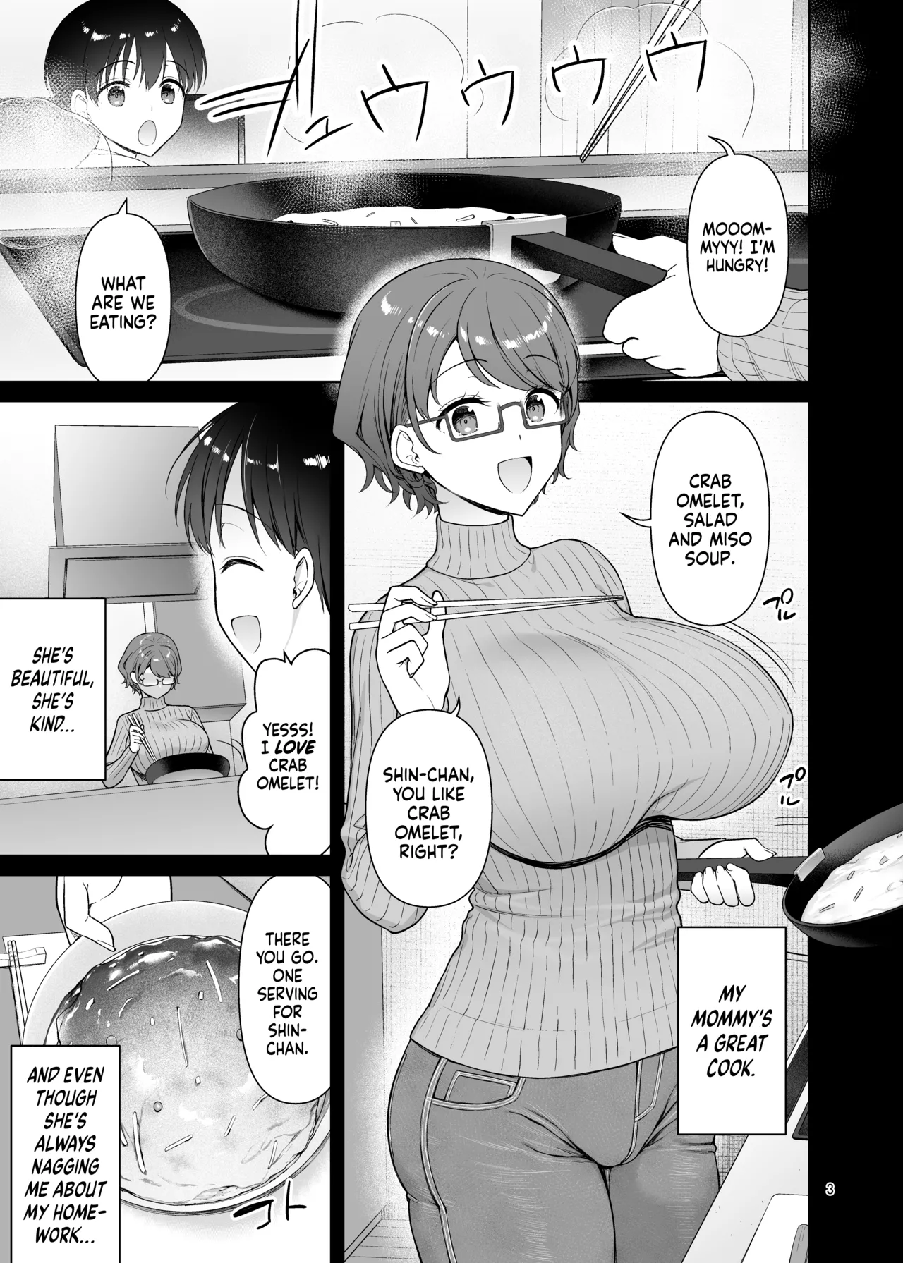 [Akapenguin (Asahina Hikage)]Boku no Mama wa Otouto no Mae de dake Dosukebe ni Naru｜My Mom Turns Into a Slut for My Little Brother, and Him Alone[English] [Sloppy Seconds] [Decensored] [Digital] Page 3