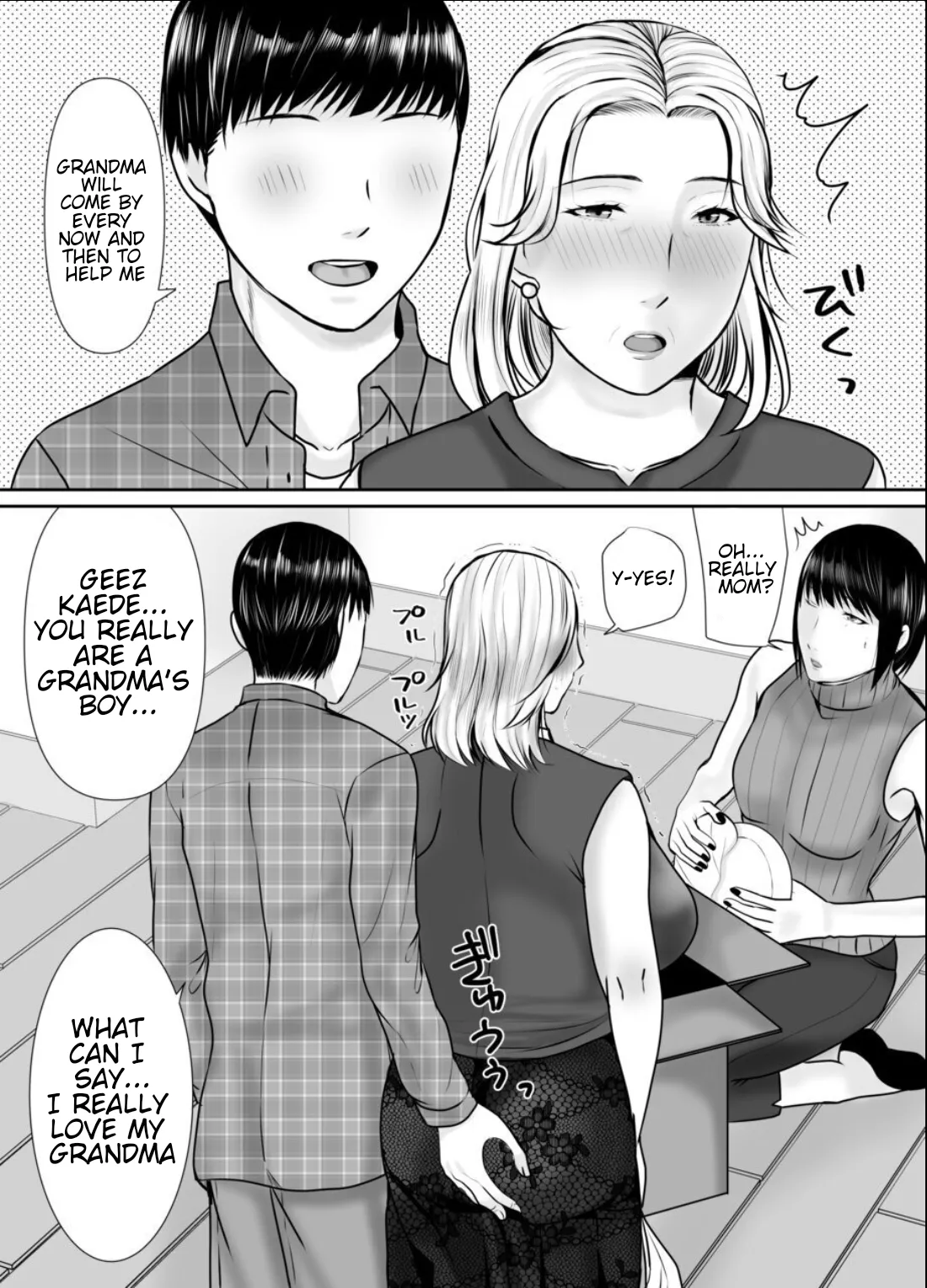 [Popotto denki ichigouten]A grandmother who's head over heels for her grandson.[Waterkujo] Page 44